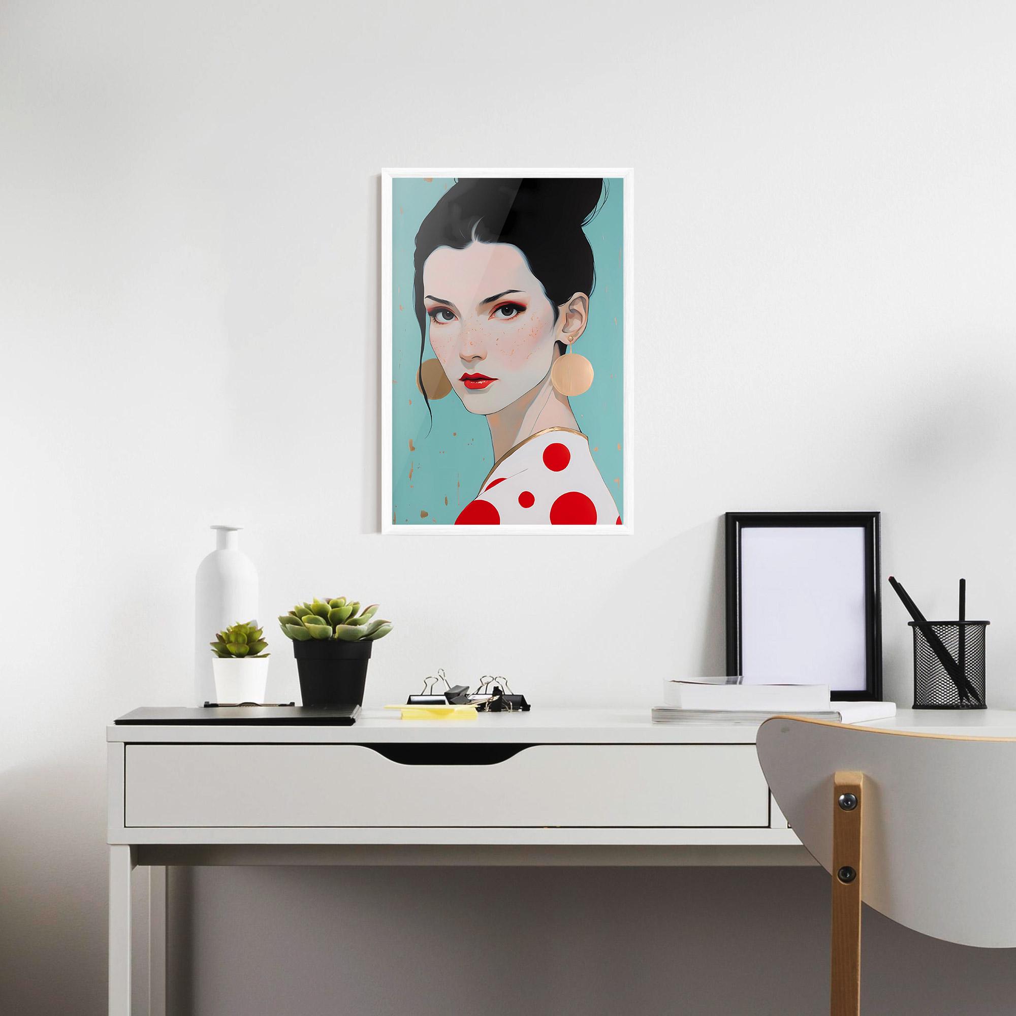 Gerahmte Poster Asian Style Portrait mockup 7