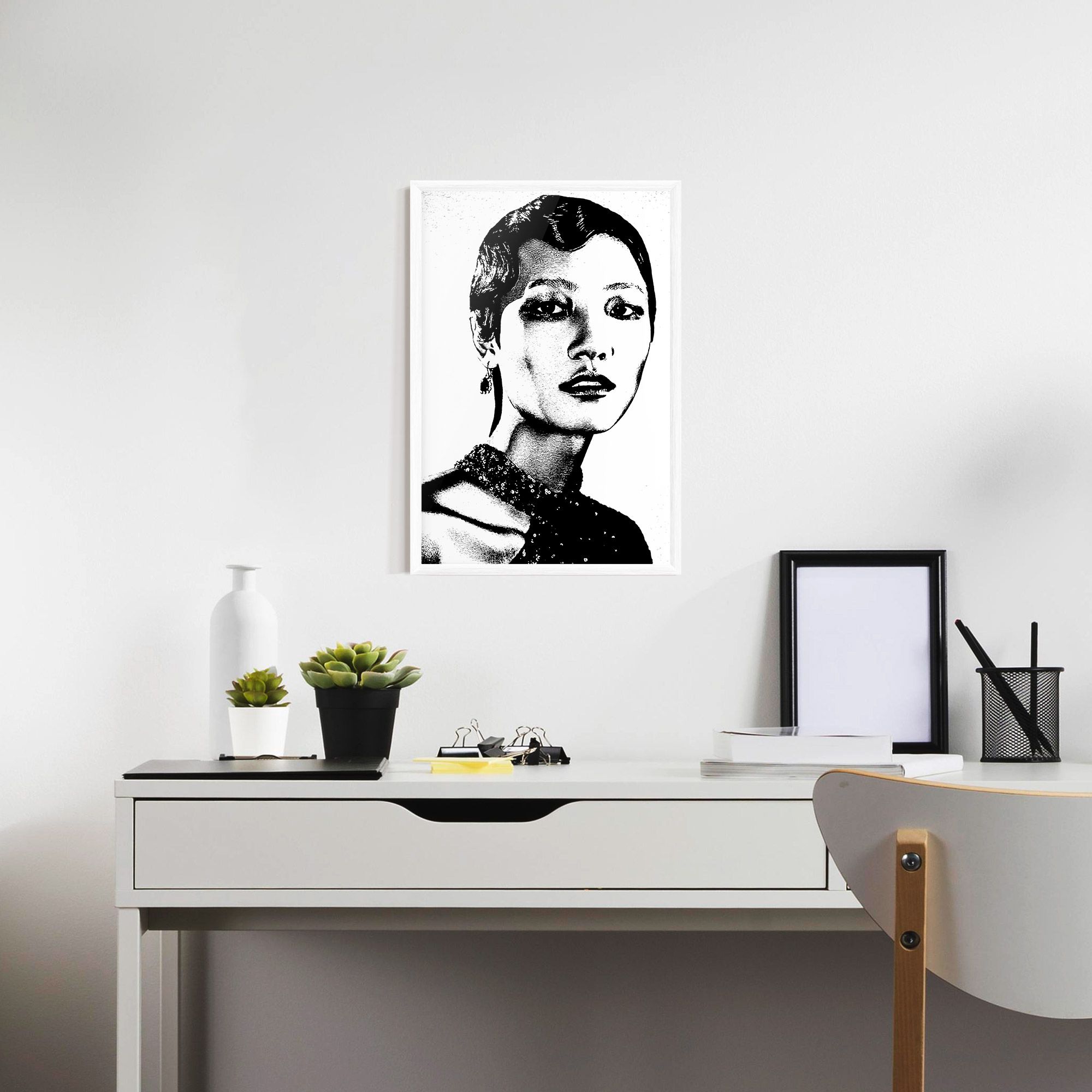 White Black Portrait mockup 7