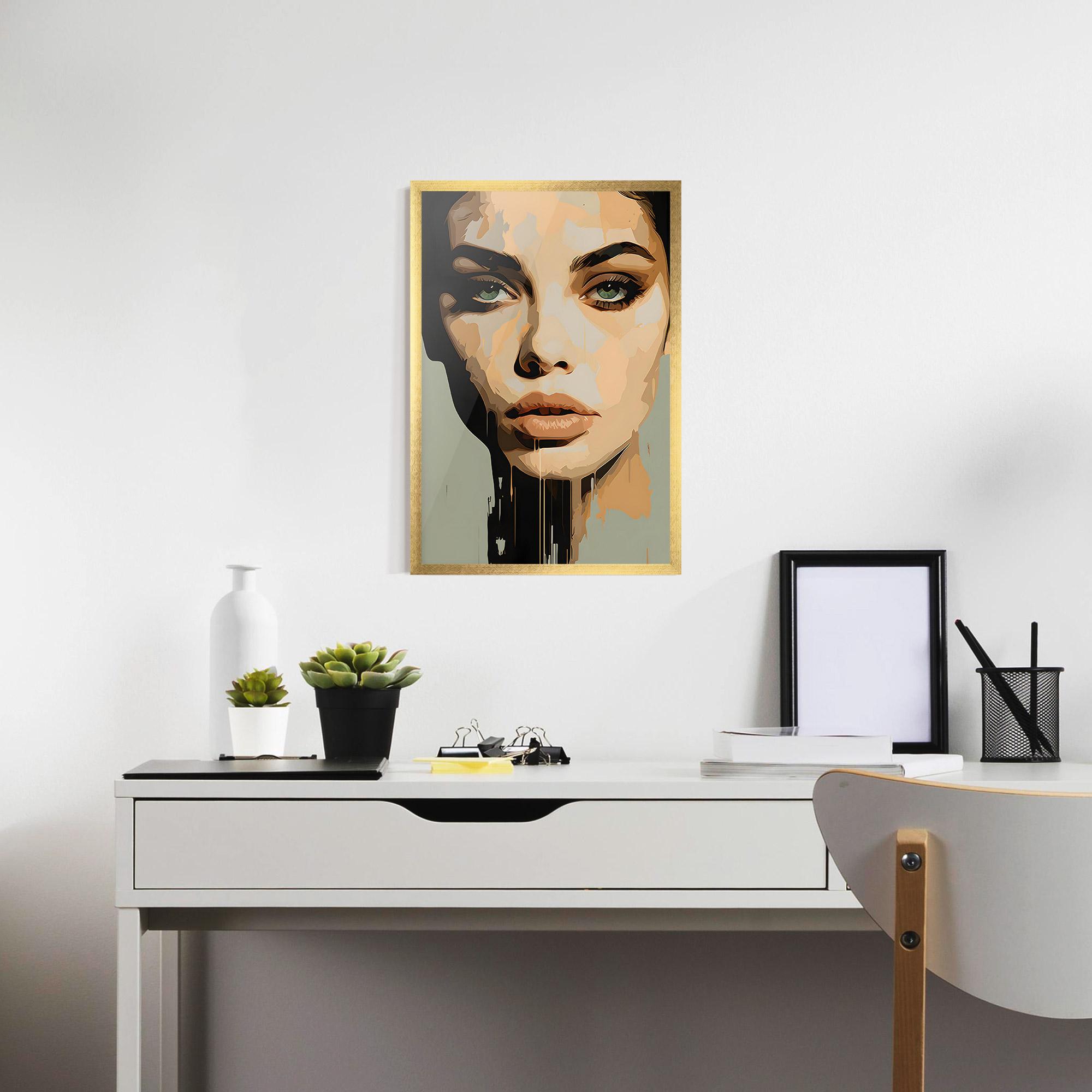 Gerahmte Poster Apologetic Face mockup 7