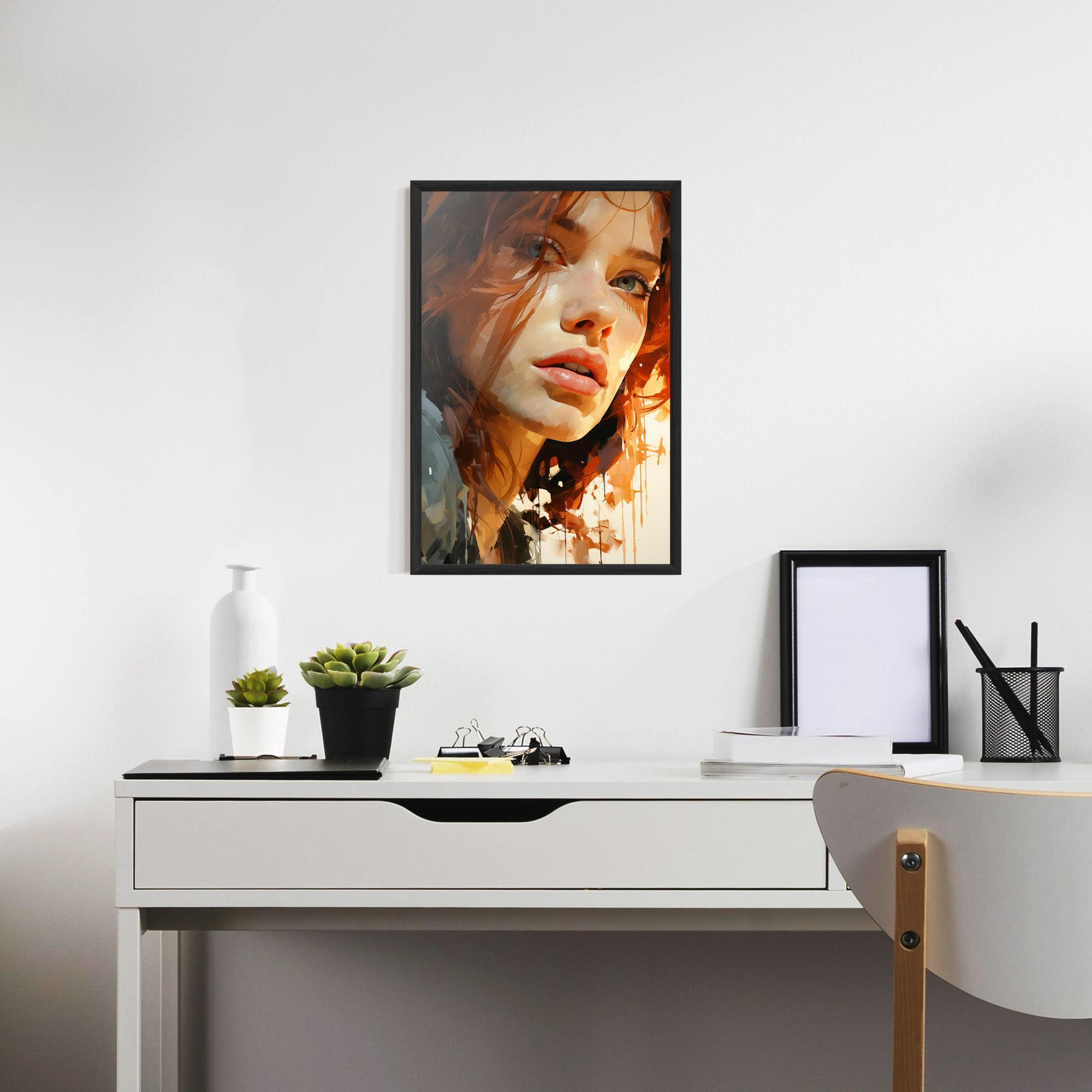 Gerahmte Poster Pretty Woman Portrait mockup 7