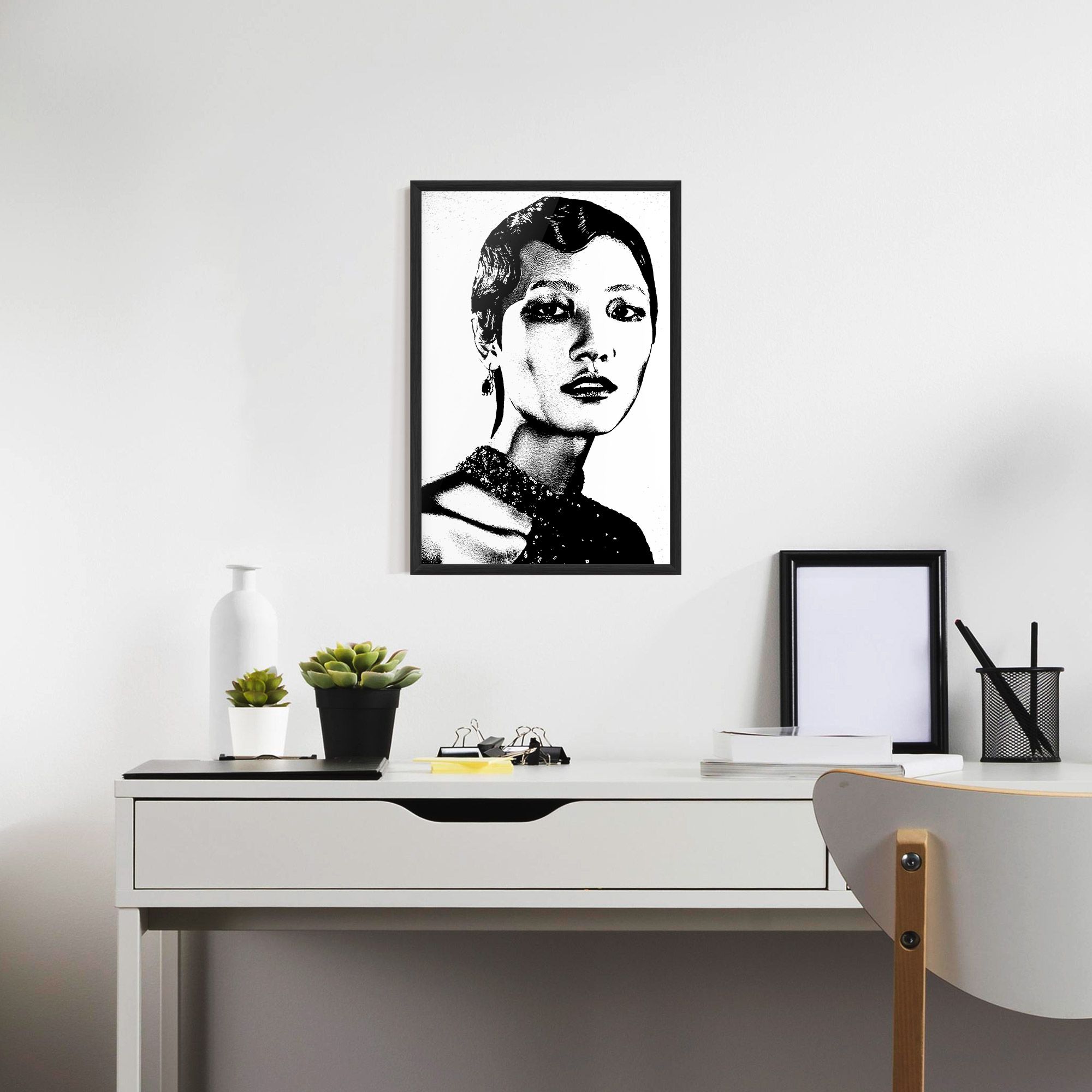 White Black Portrait mockup 7