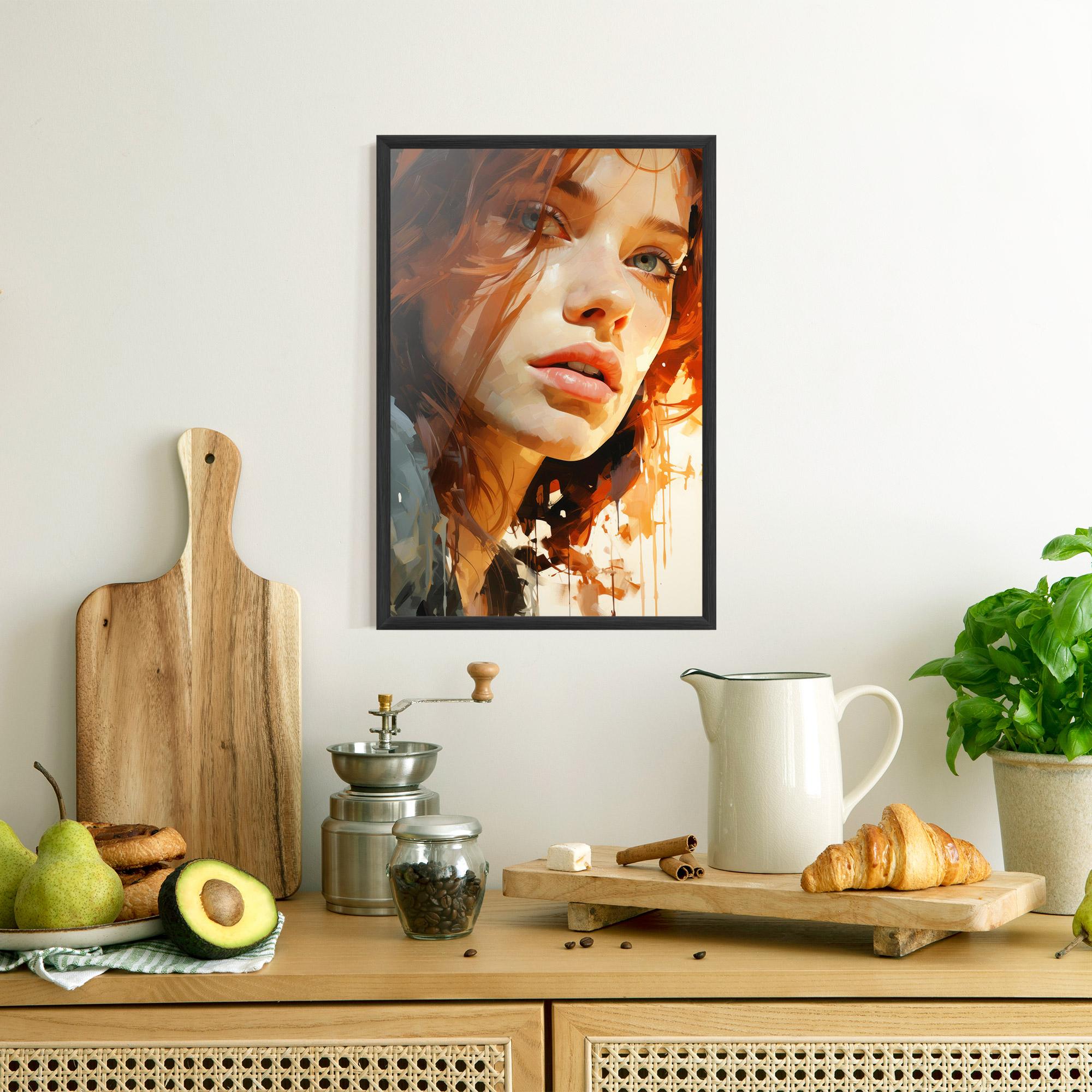 Gerahmte Poster Pretty Woman Portrait mockup 8