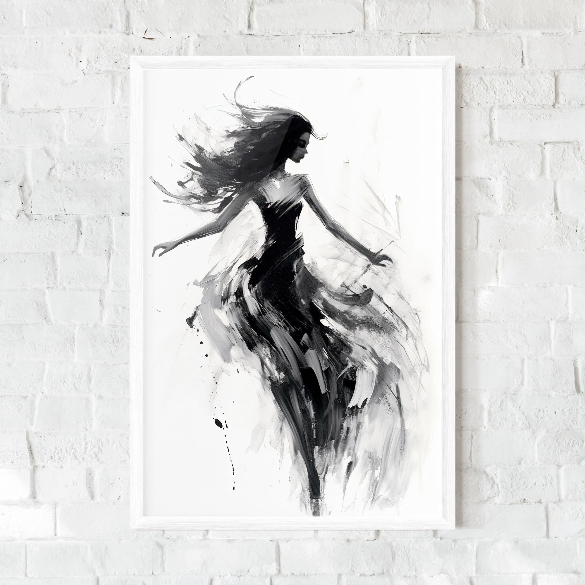 Gerahmte Poster Black Ink Woman mockup 0