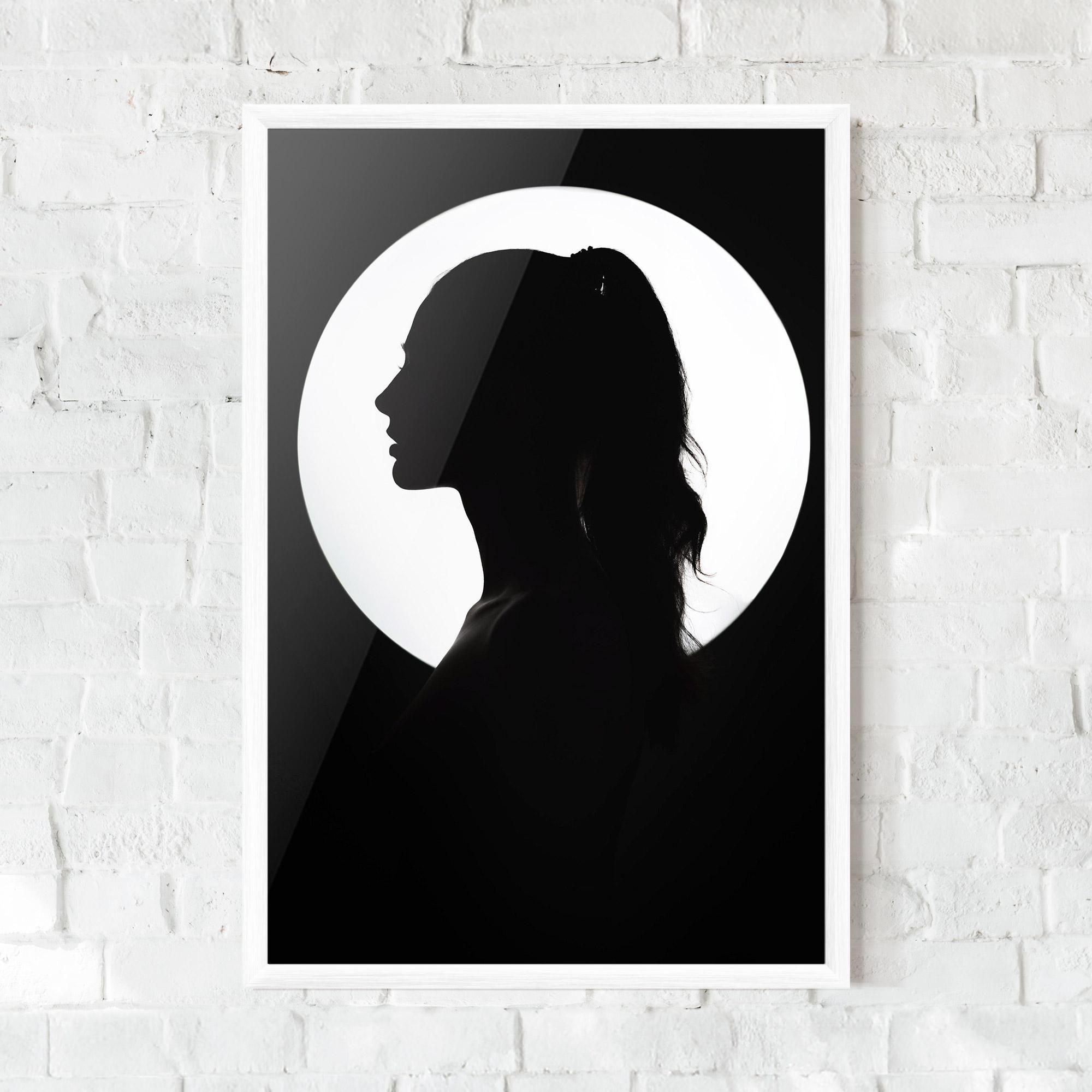 Gerahmte Poster Full Moon Girl mockup 0