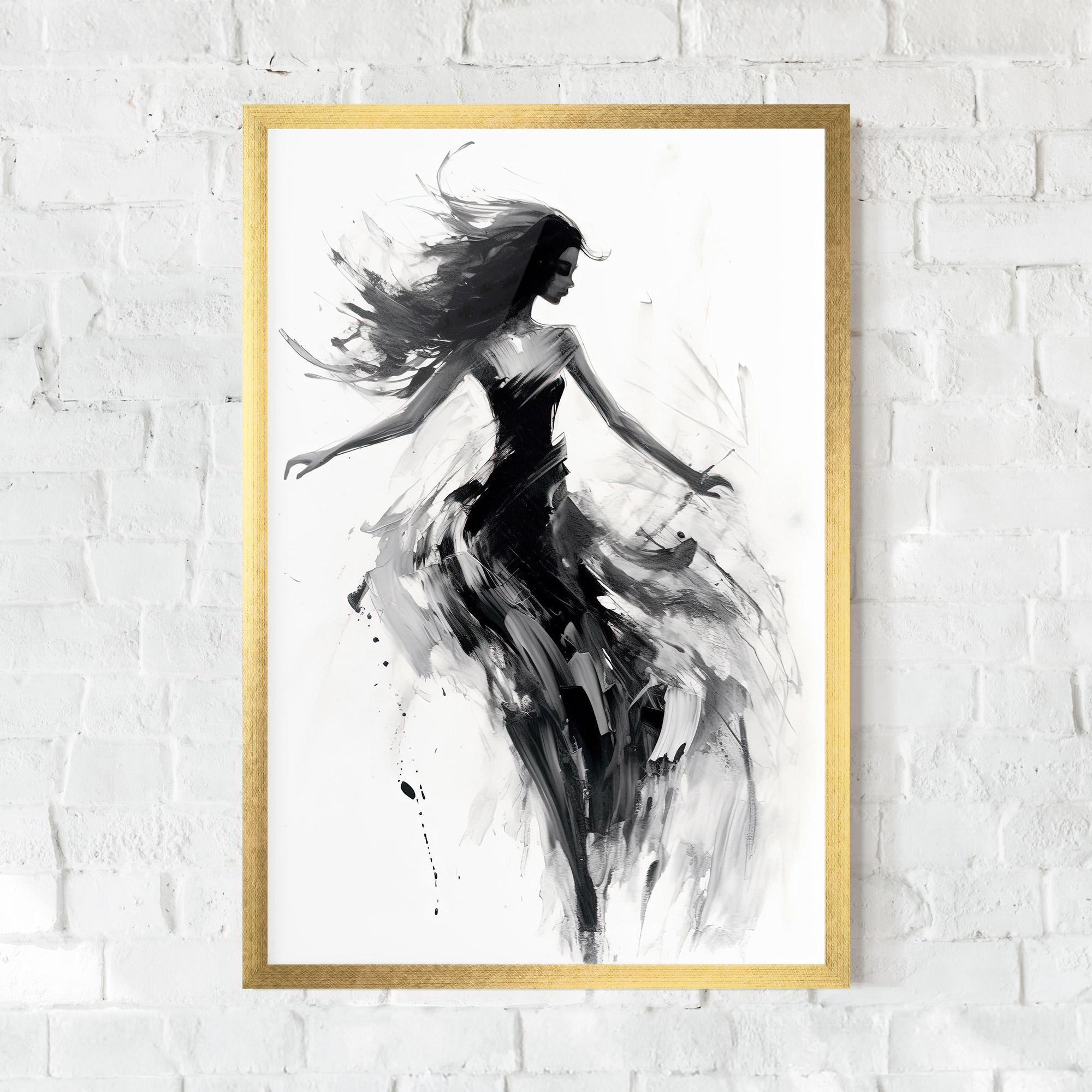Gerahmte Poster Black Ink Woman mockup 0