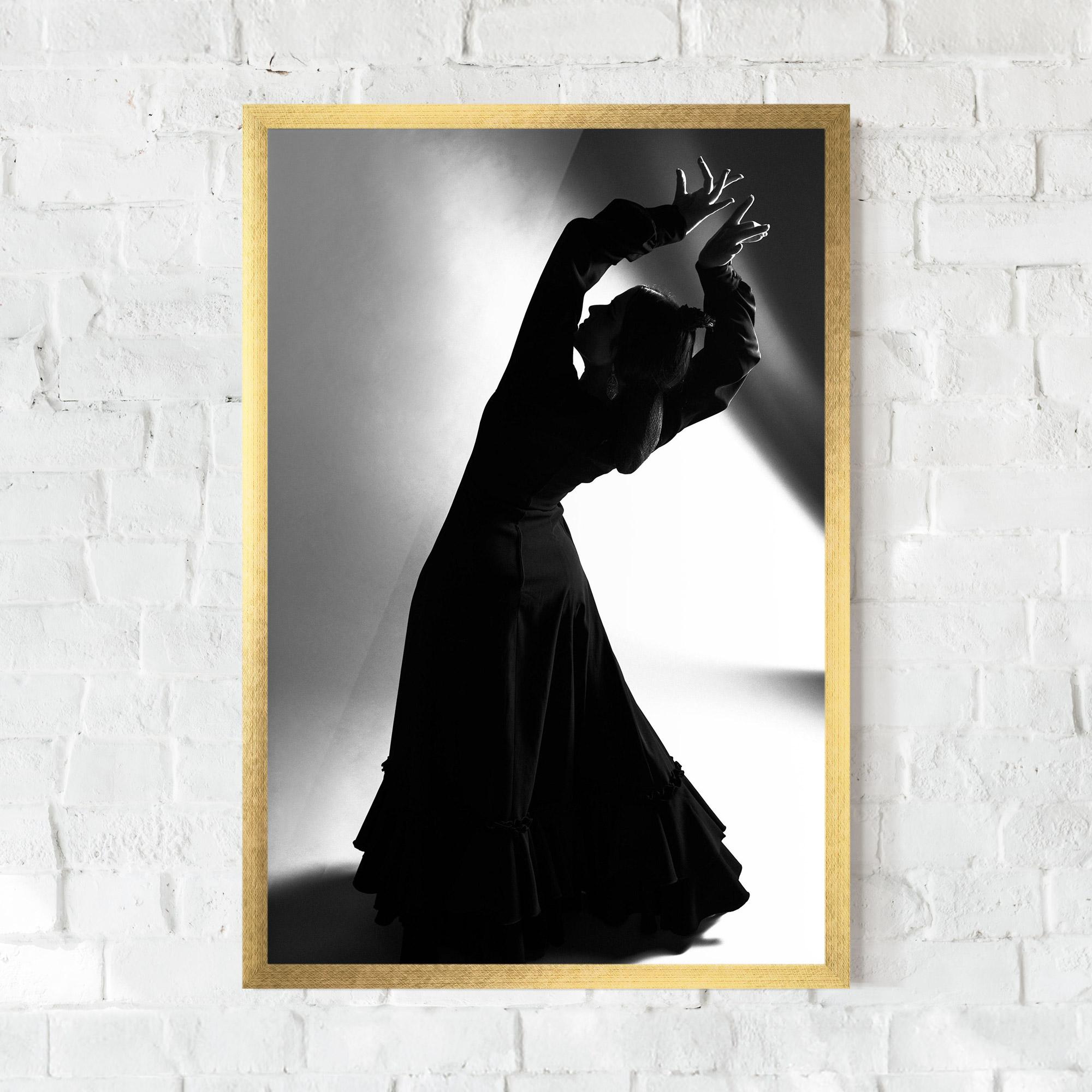 Gerahmte Poster Full Shot Dancer mockup 0