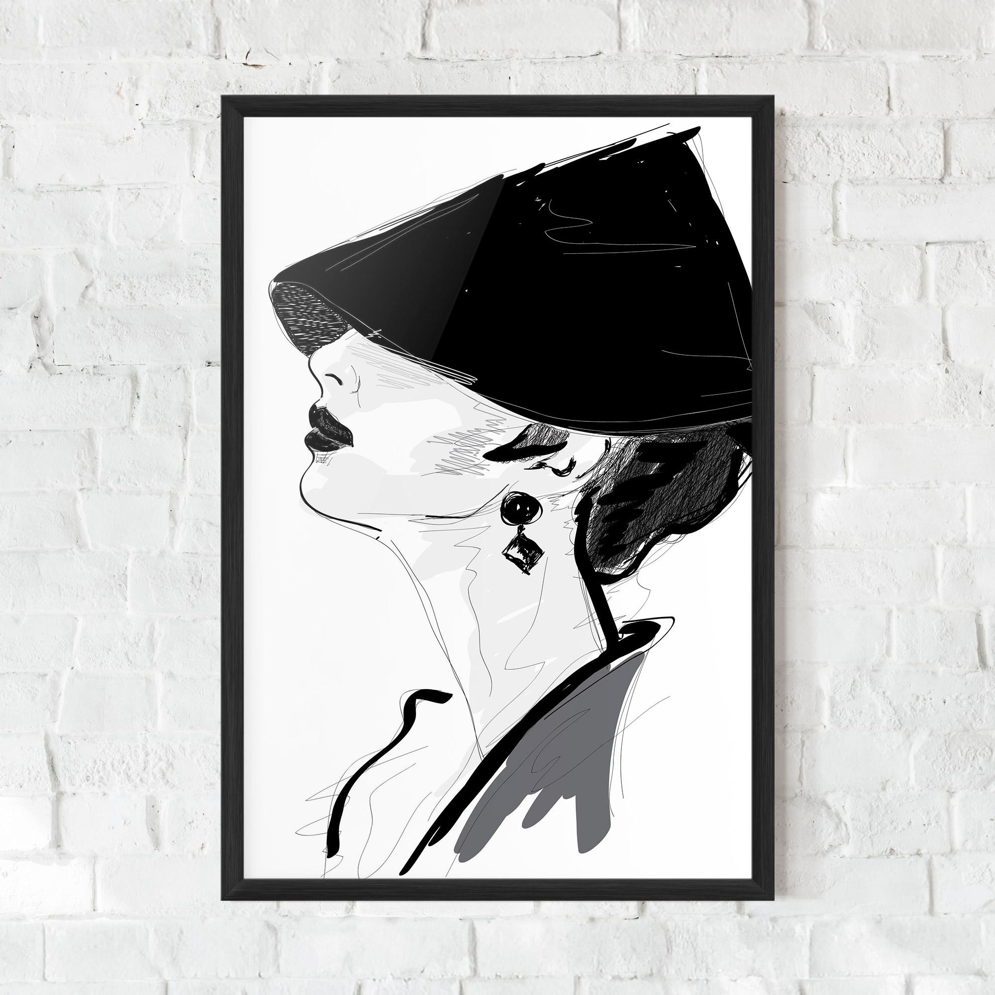 Gerahmte Poster Asian Shilouette mockup 0