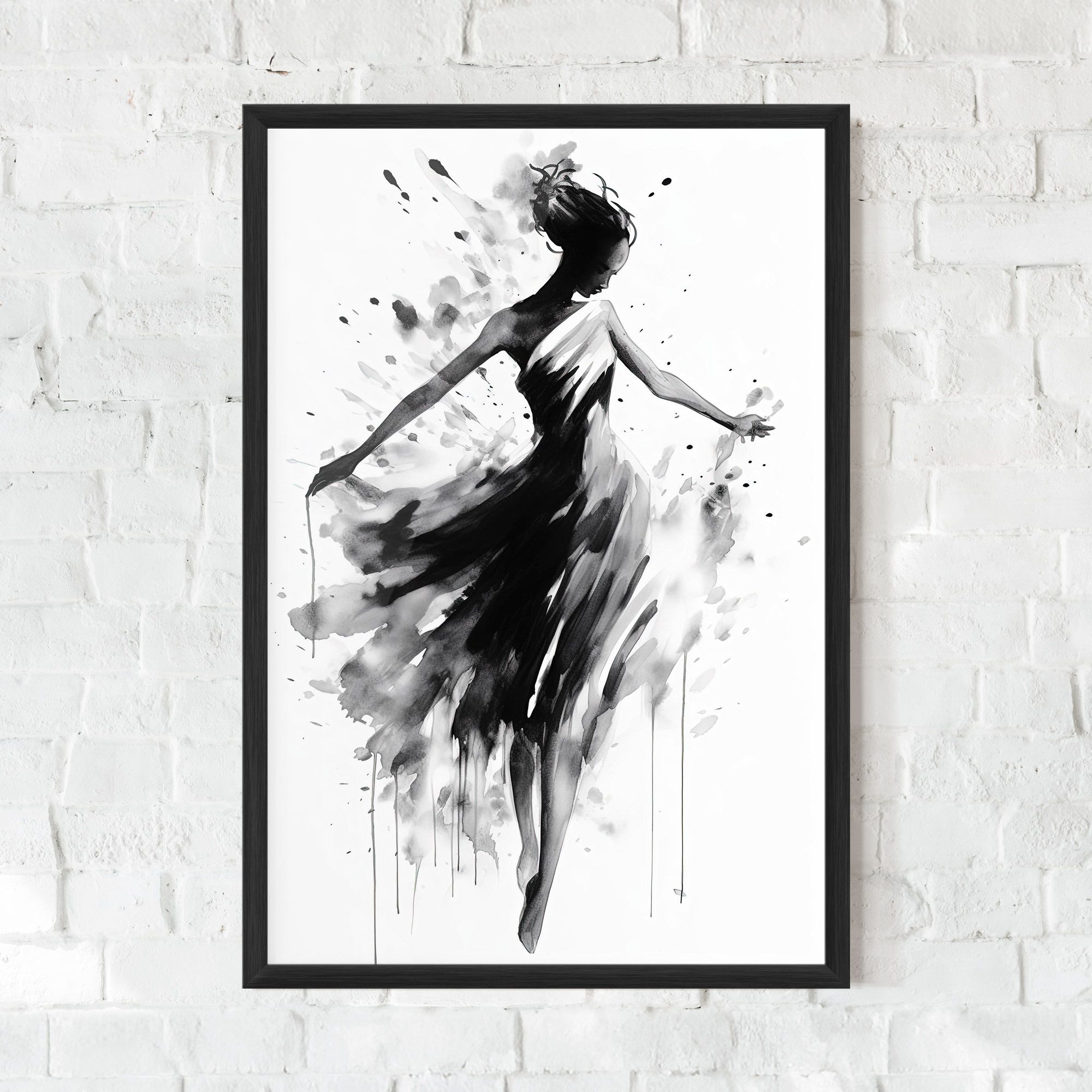 Beautiful Dancing Woman mockup 0