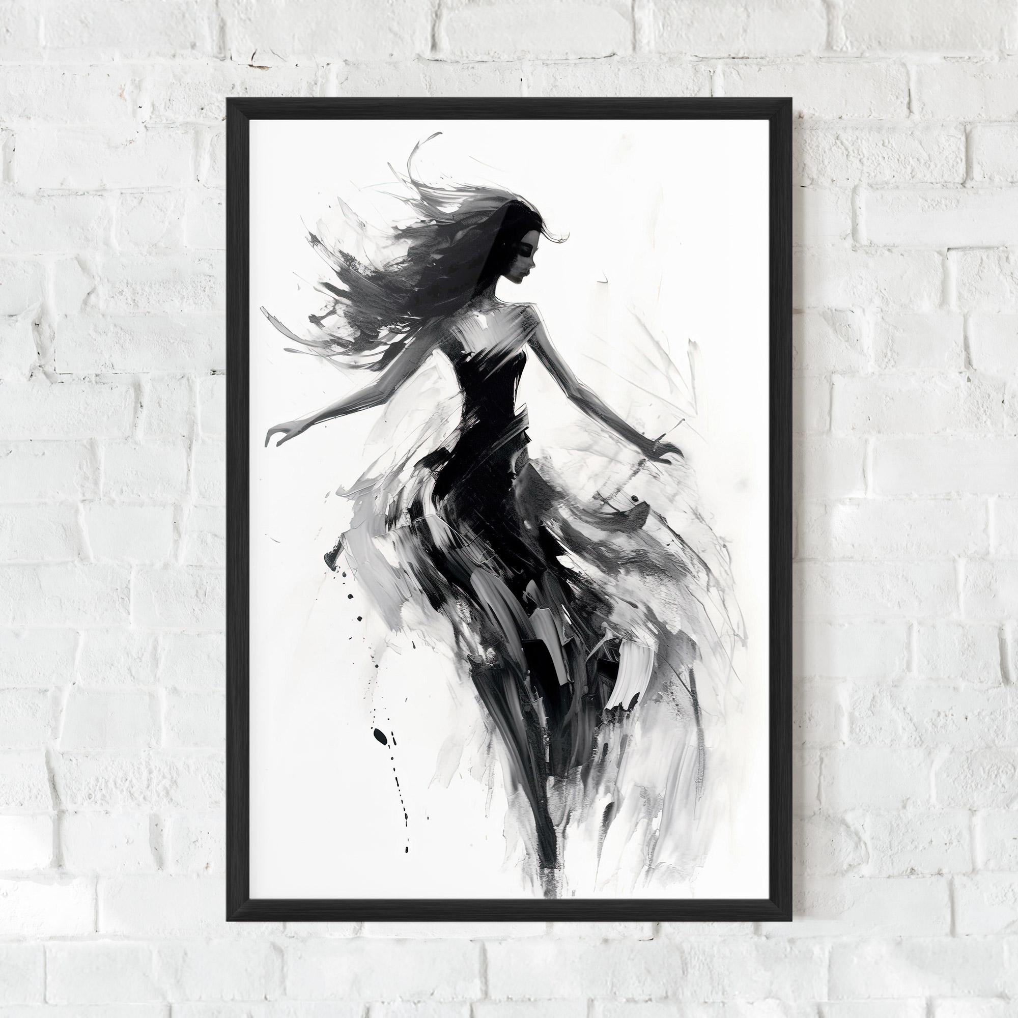 Gerahmte Poster Black Ink Woman mockup 0