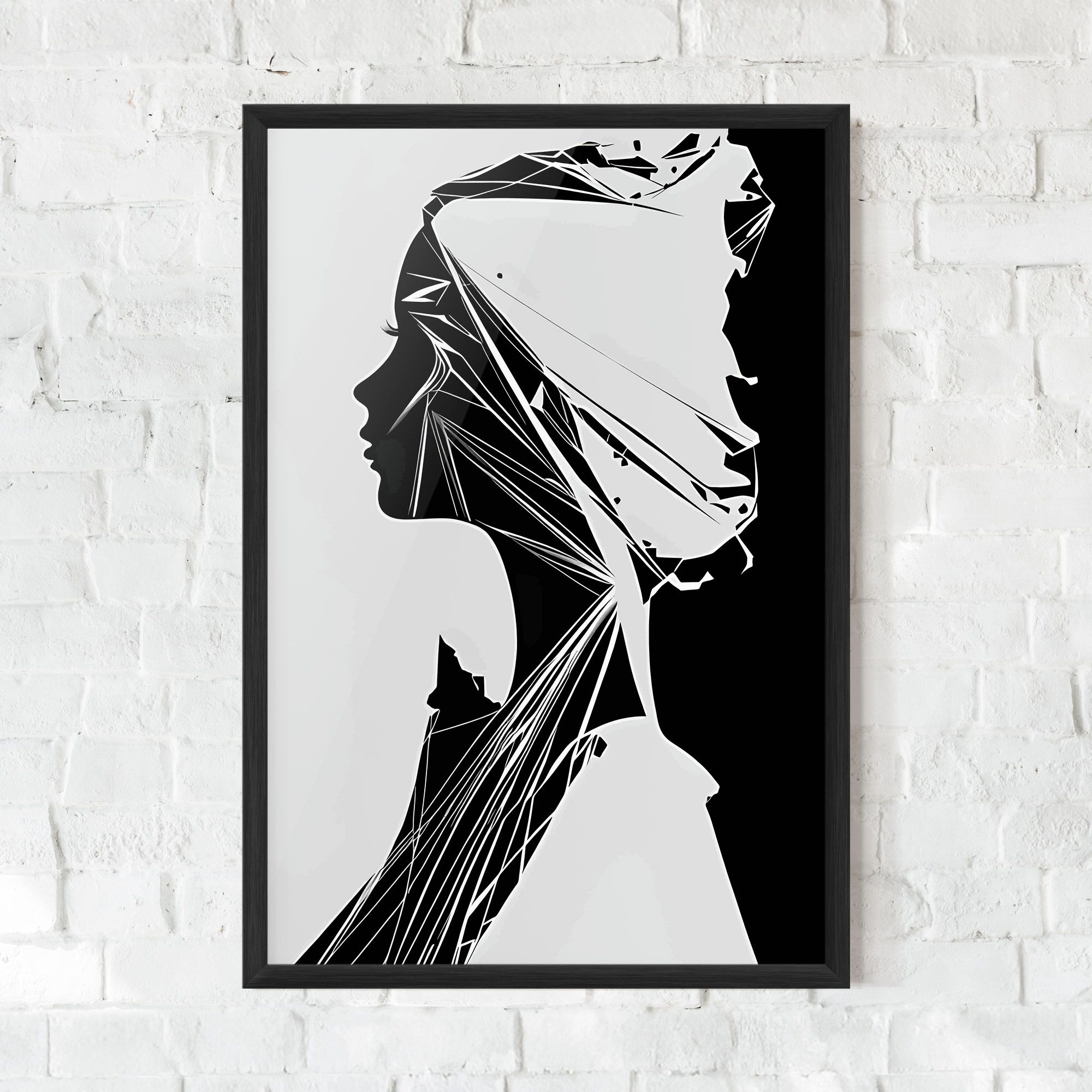 Girl Shilouette Art mockup 0