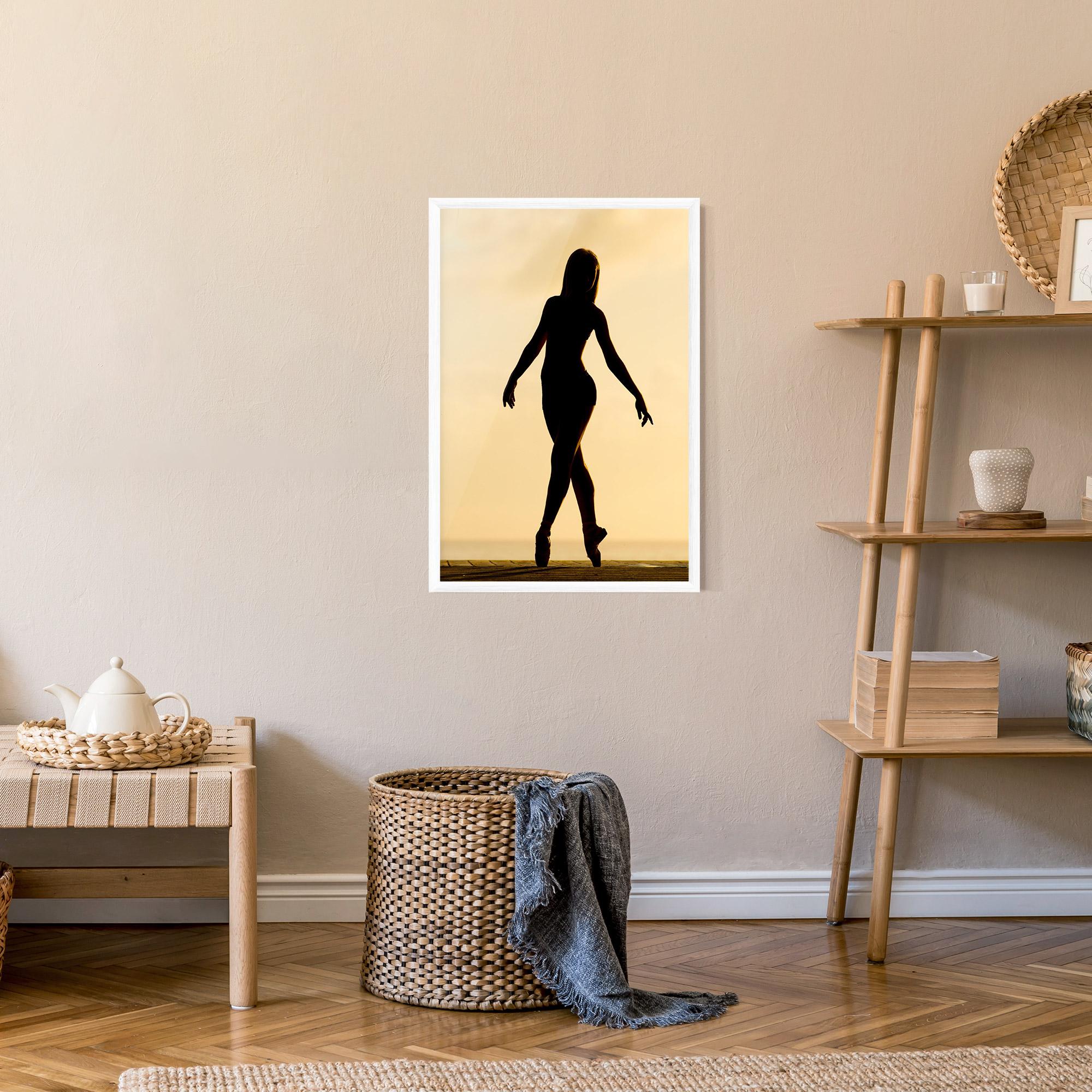 Gerahmte Poster Ballet On Cream mockup 9