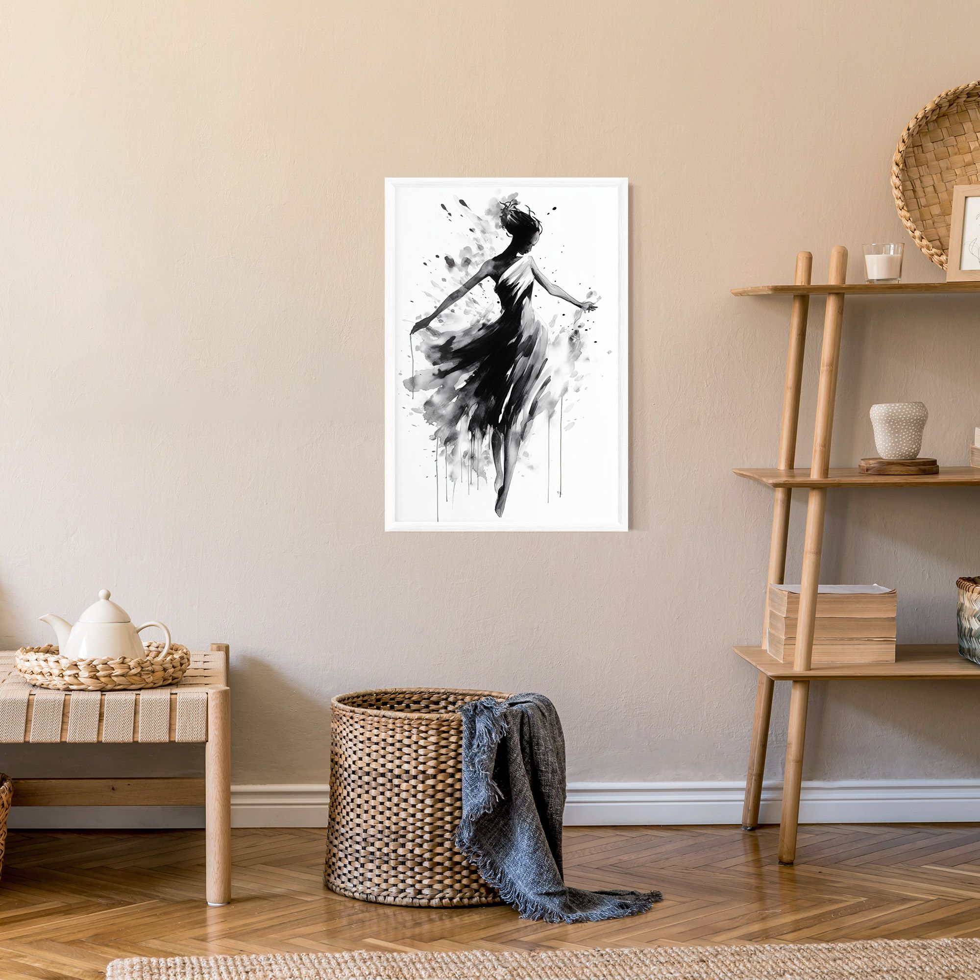 Beautiful Dancing Woman mockup 9