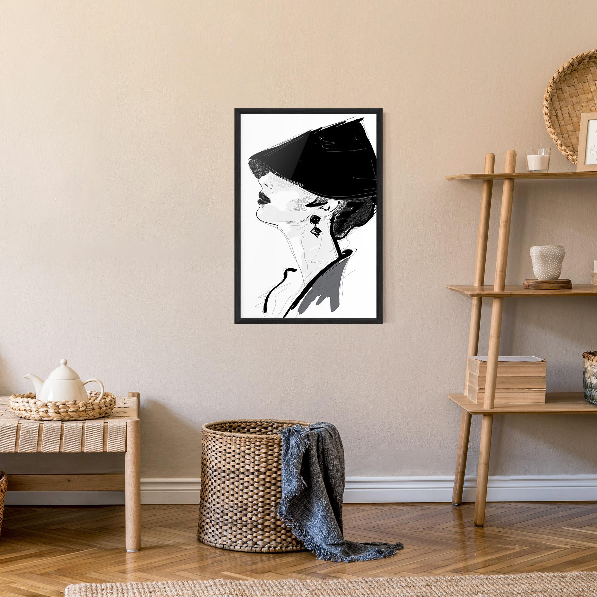 Gerahmte Poster Asian Shilouette mockup 9