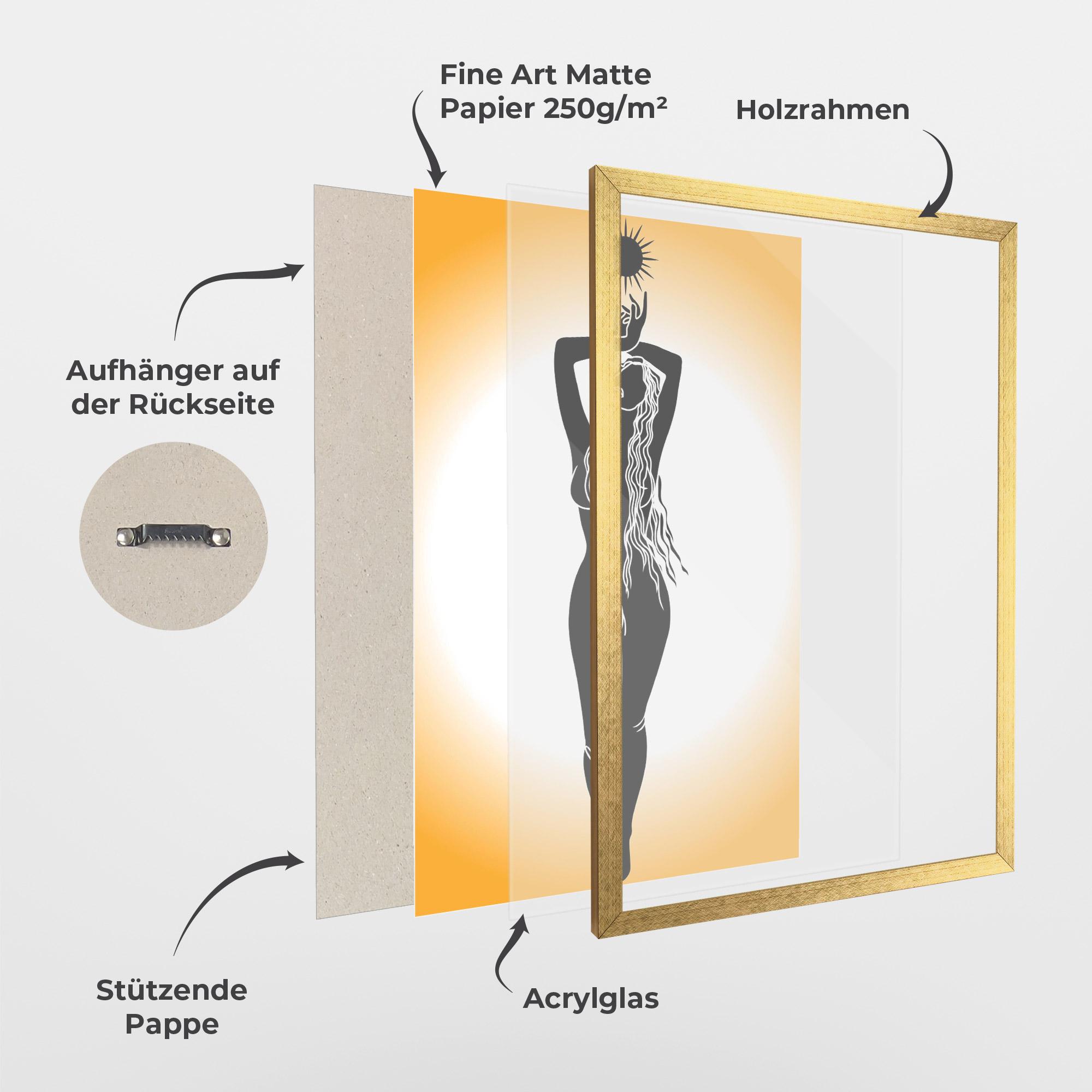 Gerahmte Poster Mistic Woman mockup 1