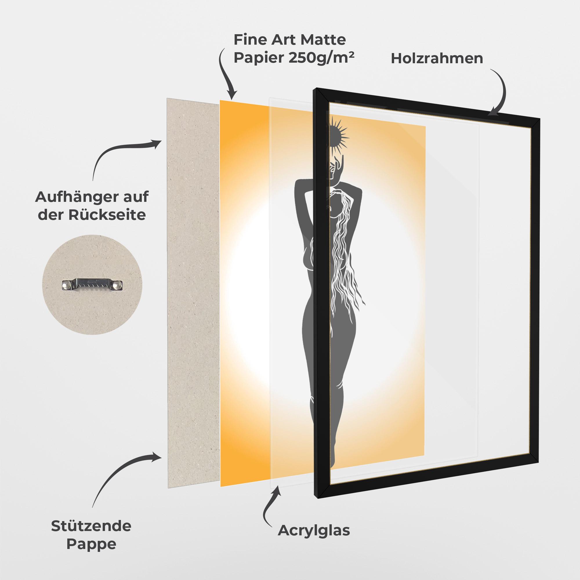 Gerahmte Poster Mistic Woman mockup 1