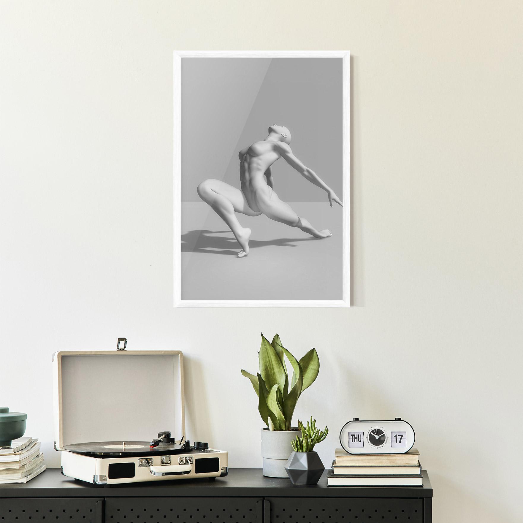 Gerahmte Poster 3d Ballet Pose mockup 2