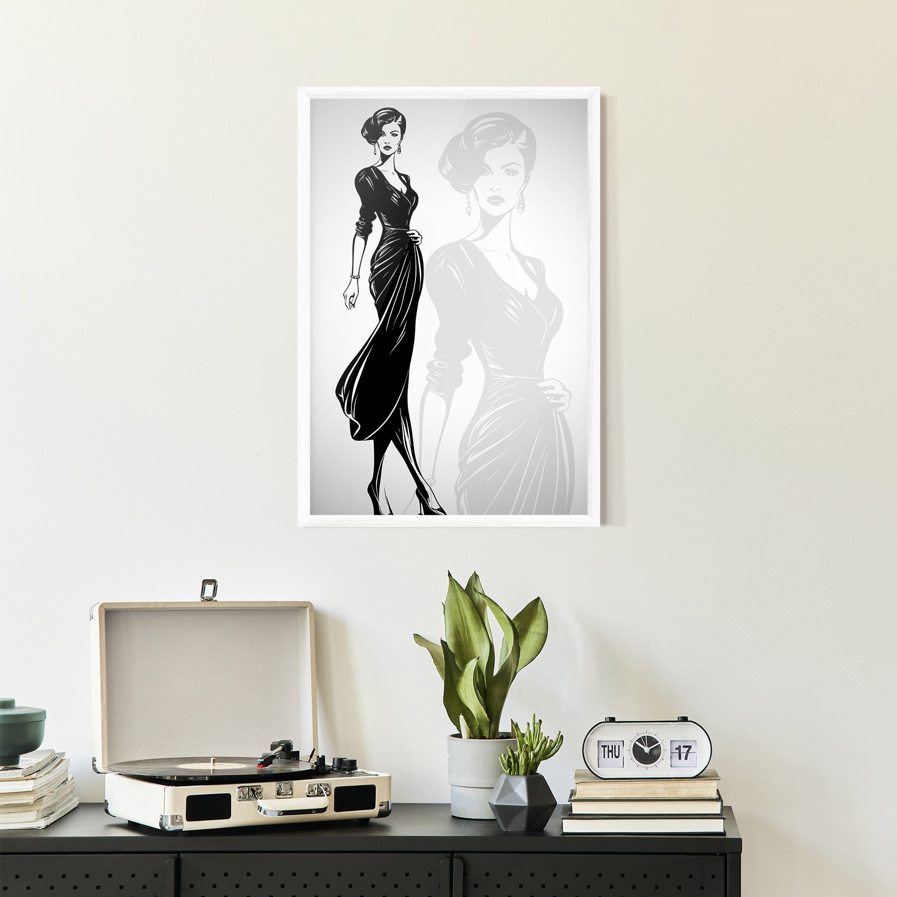 Lady Shilouette mockup 2