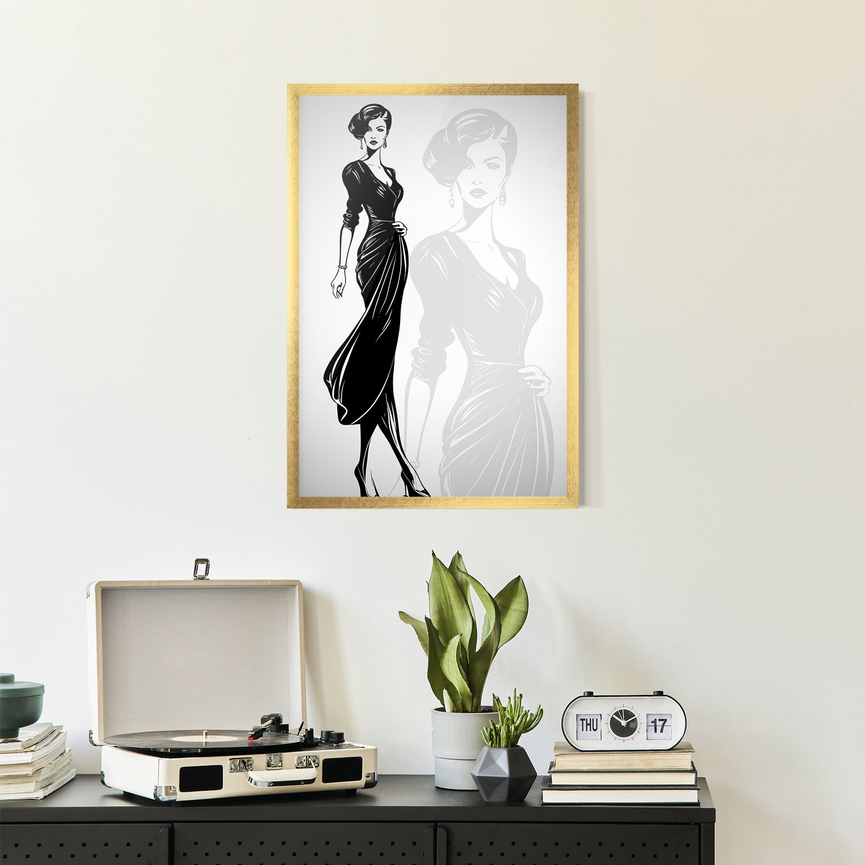 Lady Shilouette mockup 2