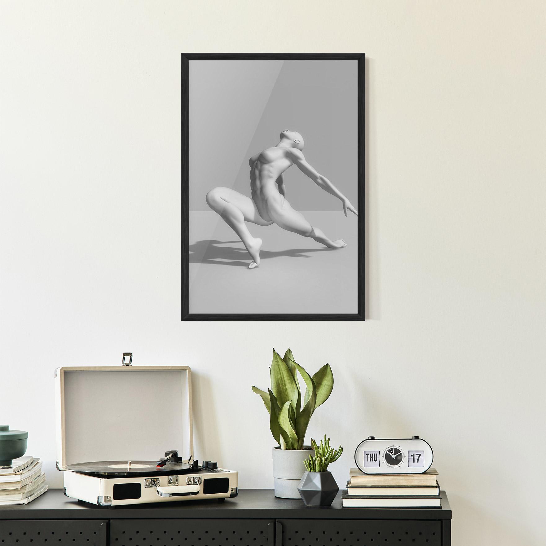 Gerahmte Poster 3d Ballet Pose mockup 2