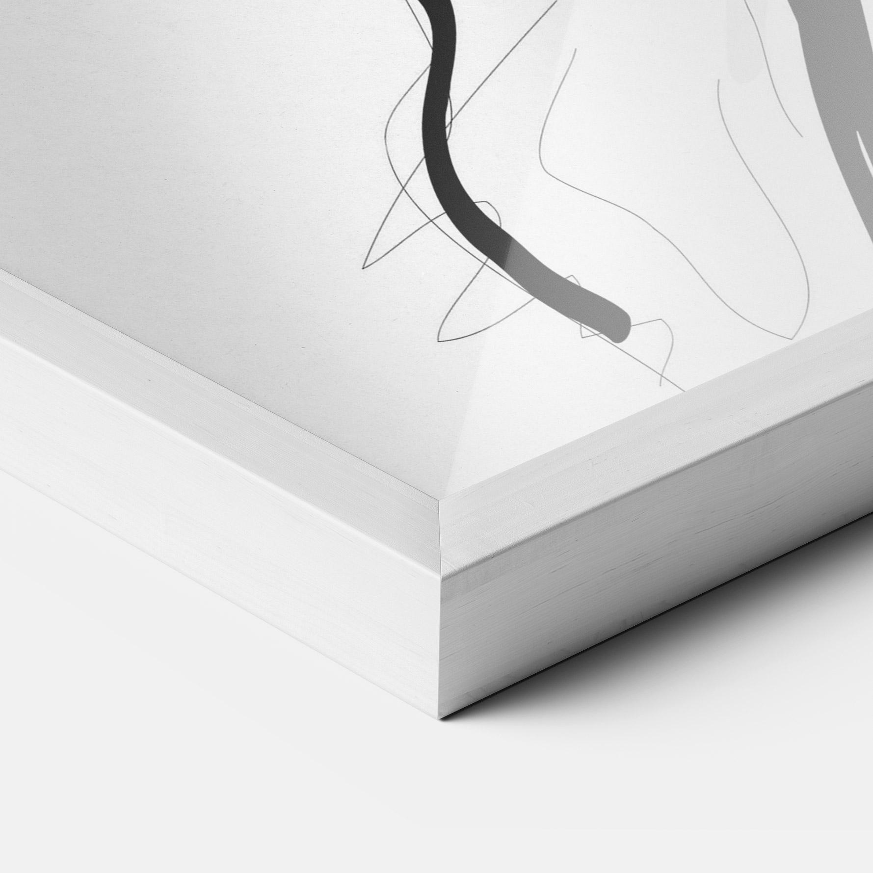 Gerahmte Poster Asian Shilouette mockup 3