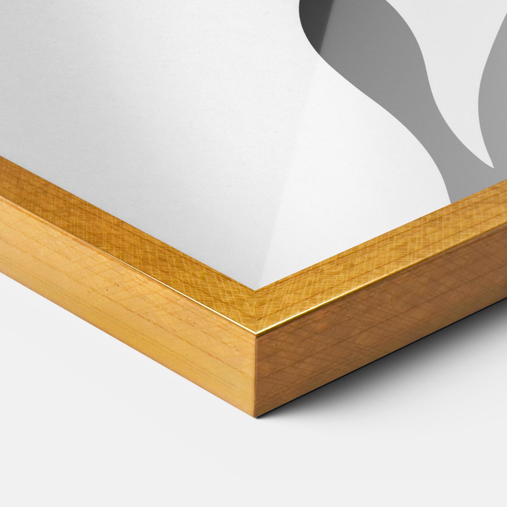 Gerahmte Poster Eyeliner Shilouette mockup 3