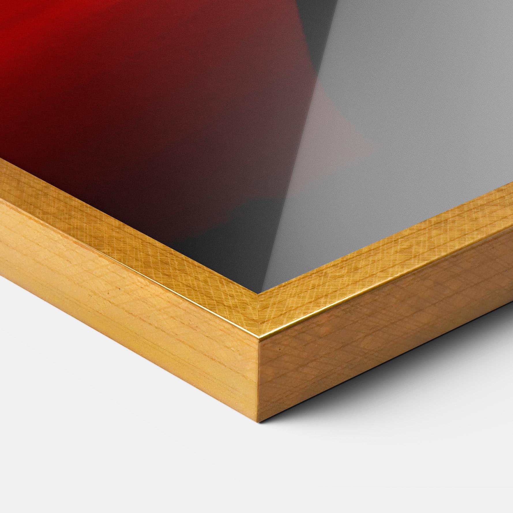 Gerahmte Poster Profile Against Sunset mockup 3