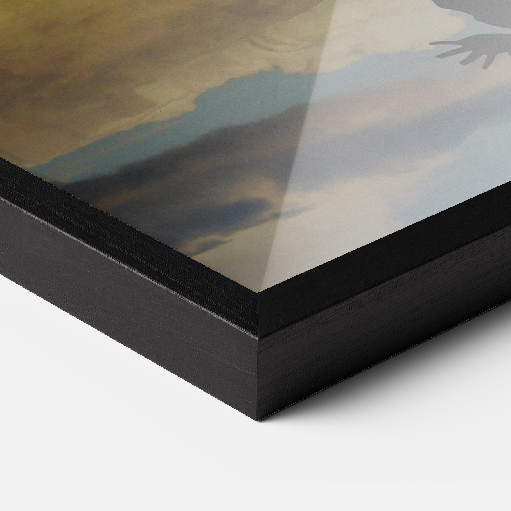 Gerahmte Poster Little Girl Jumping mockup 3