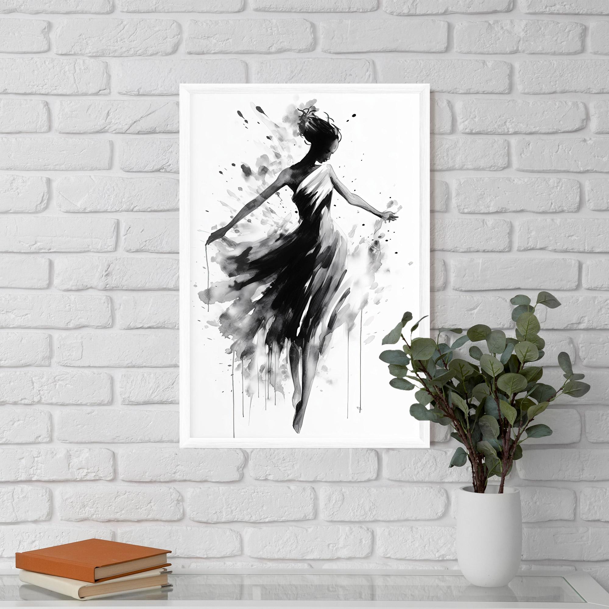 Gerahmte Poster Beautiful Dancing Woman mockup 5
