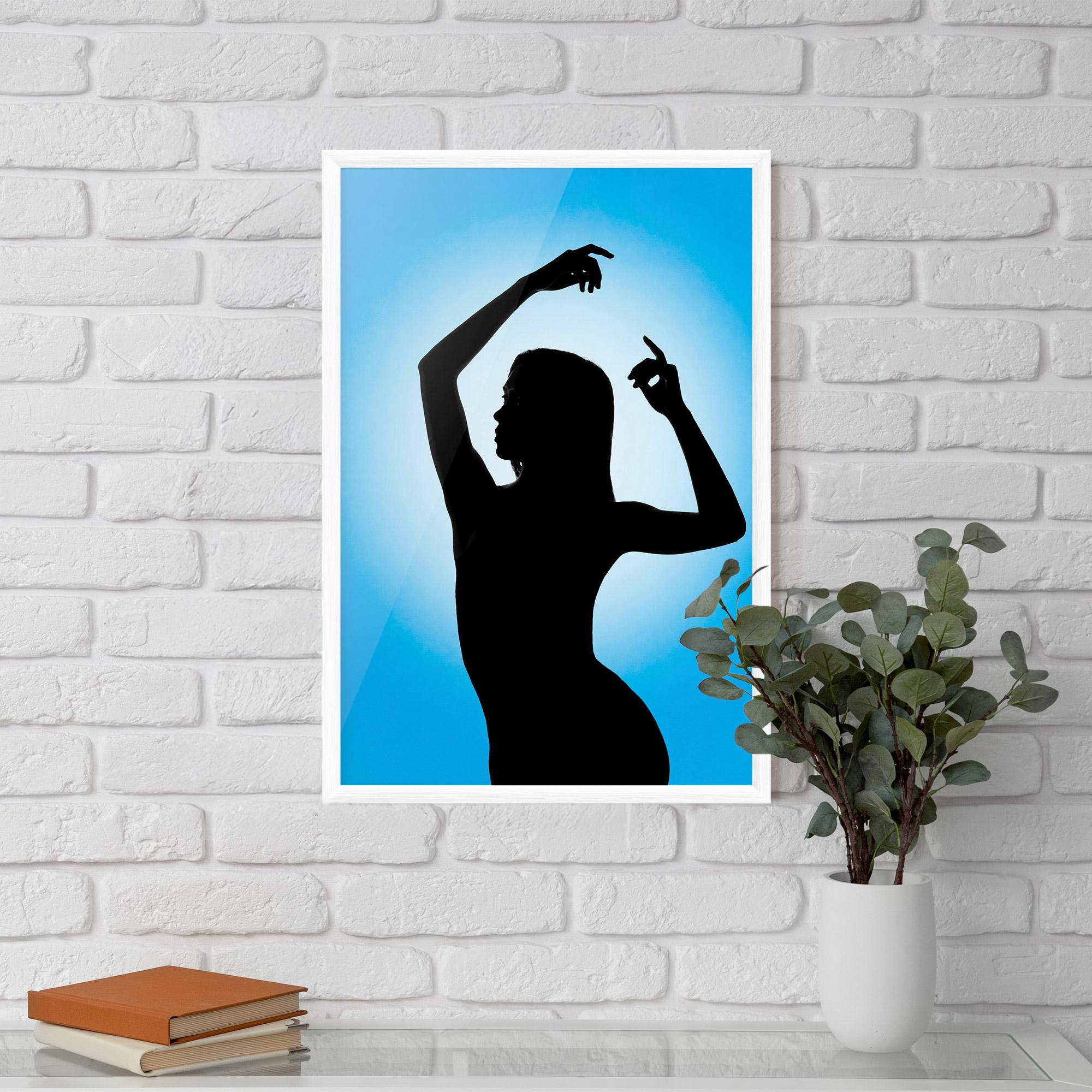 Gerahmte Poster Blue Background mockup 5