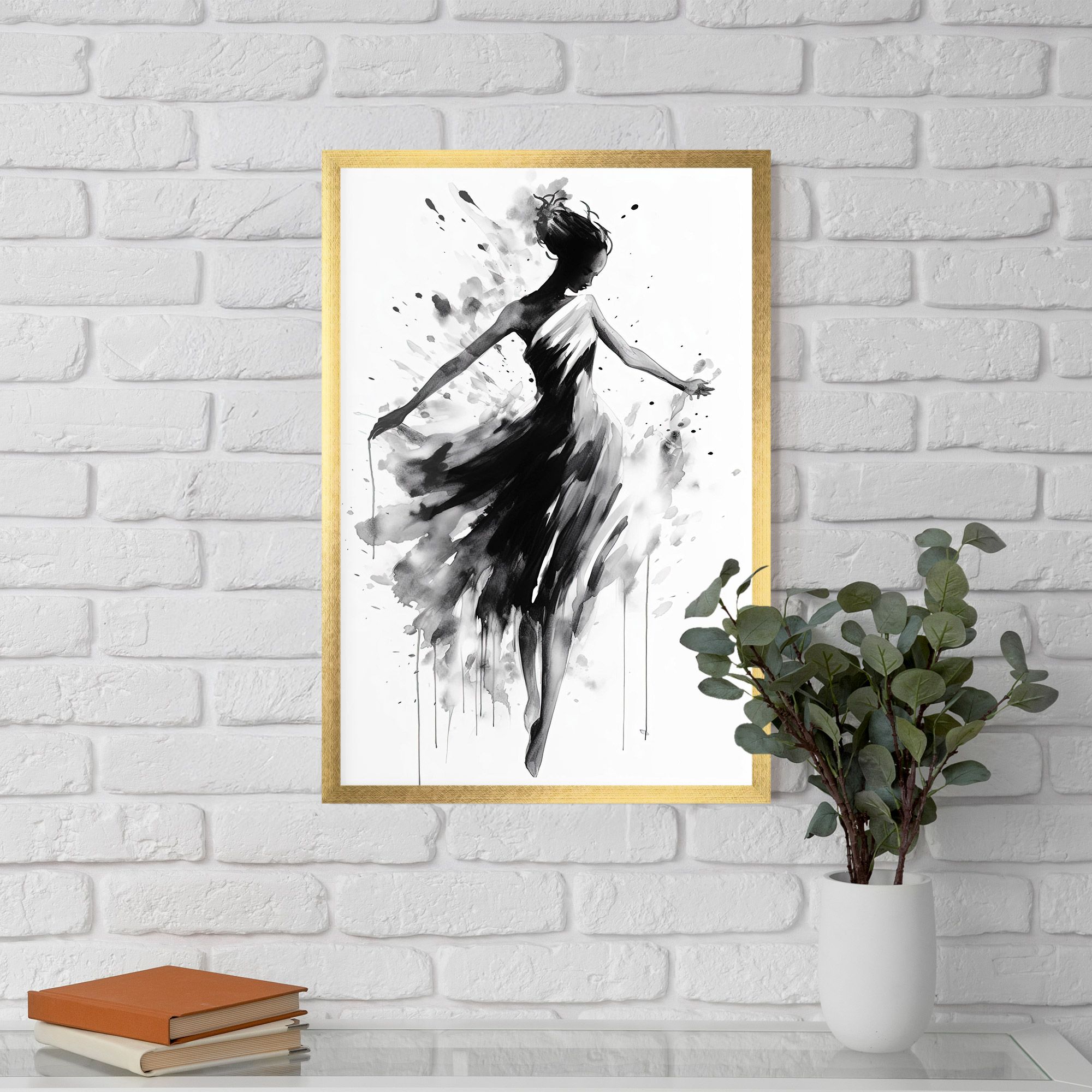 Beautiful Dancing Woman mockup 5