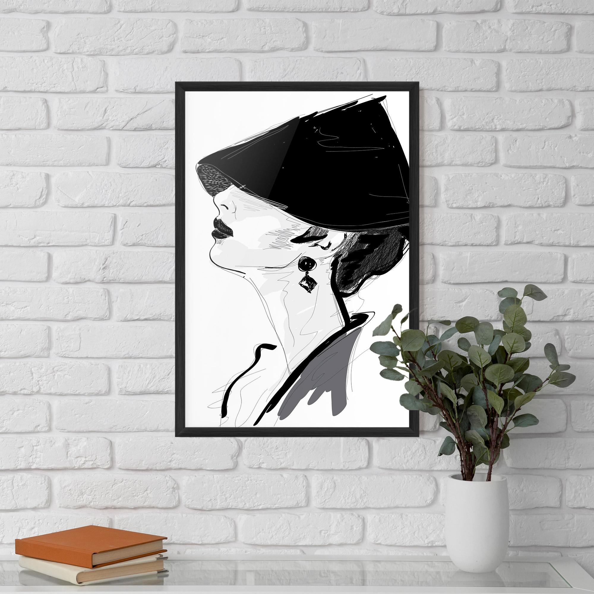 Gerahmte Poster Asian Shilouette mockup 5