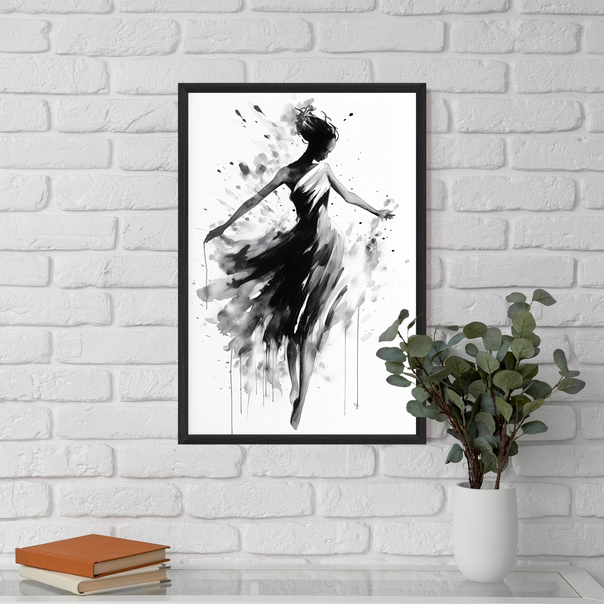 Beautiful Dancing Woman mockup 5