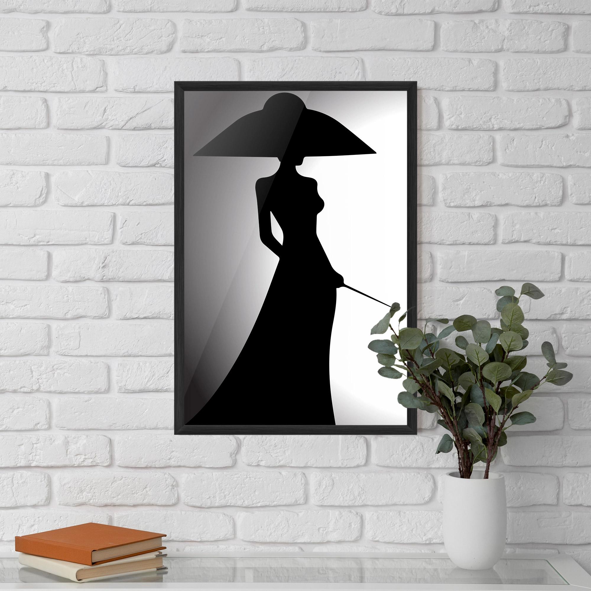 Gerahmte Poster Big Hat Lady mockup 5