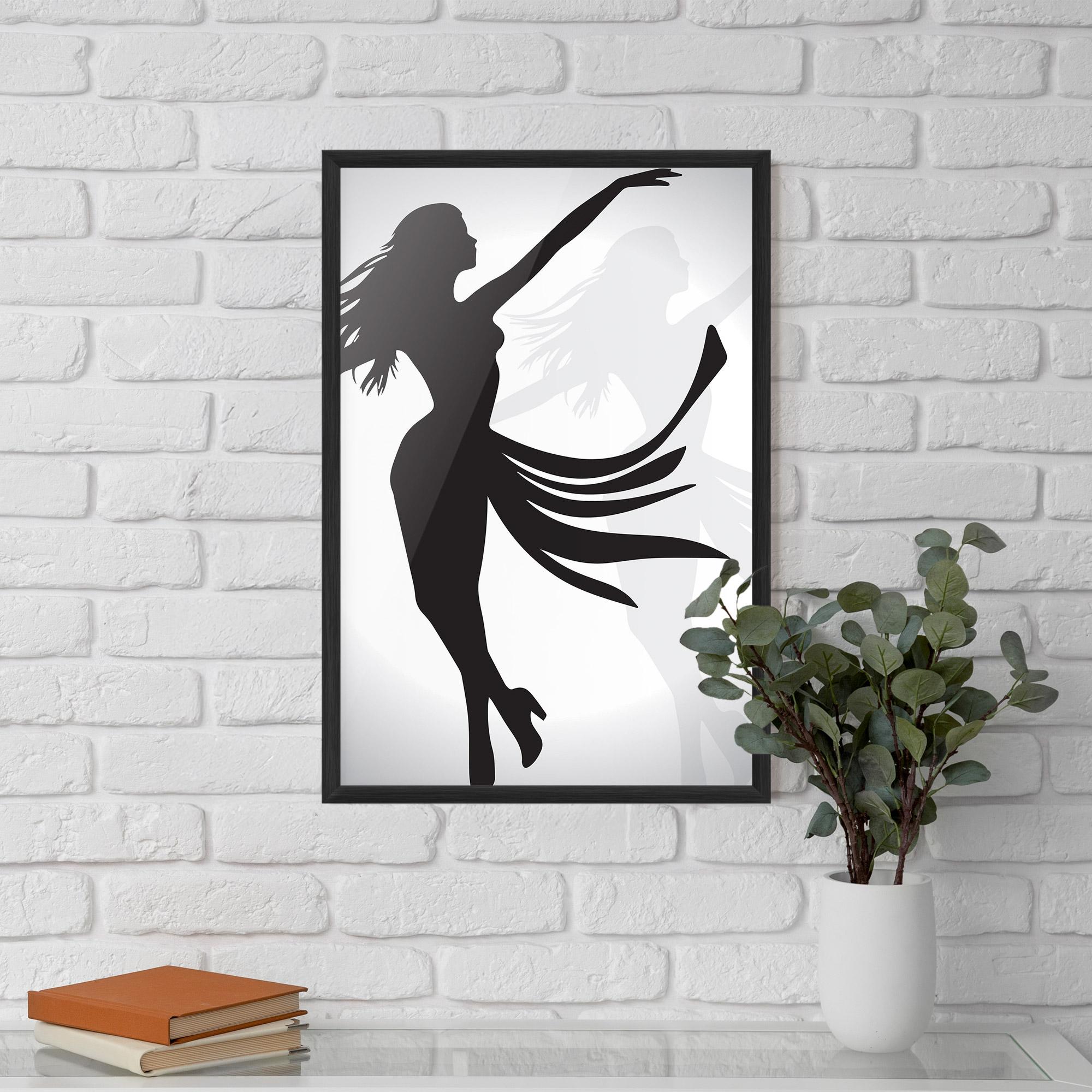 Gerahmte Poster Dance Shilouette mockup 5
