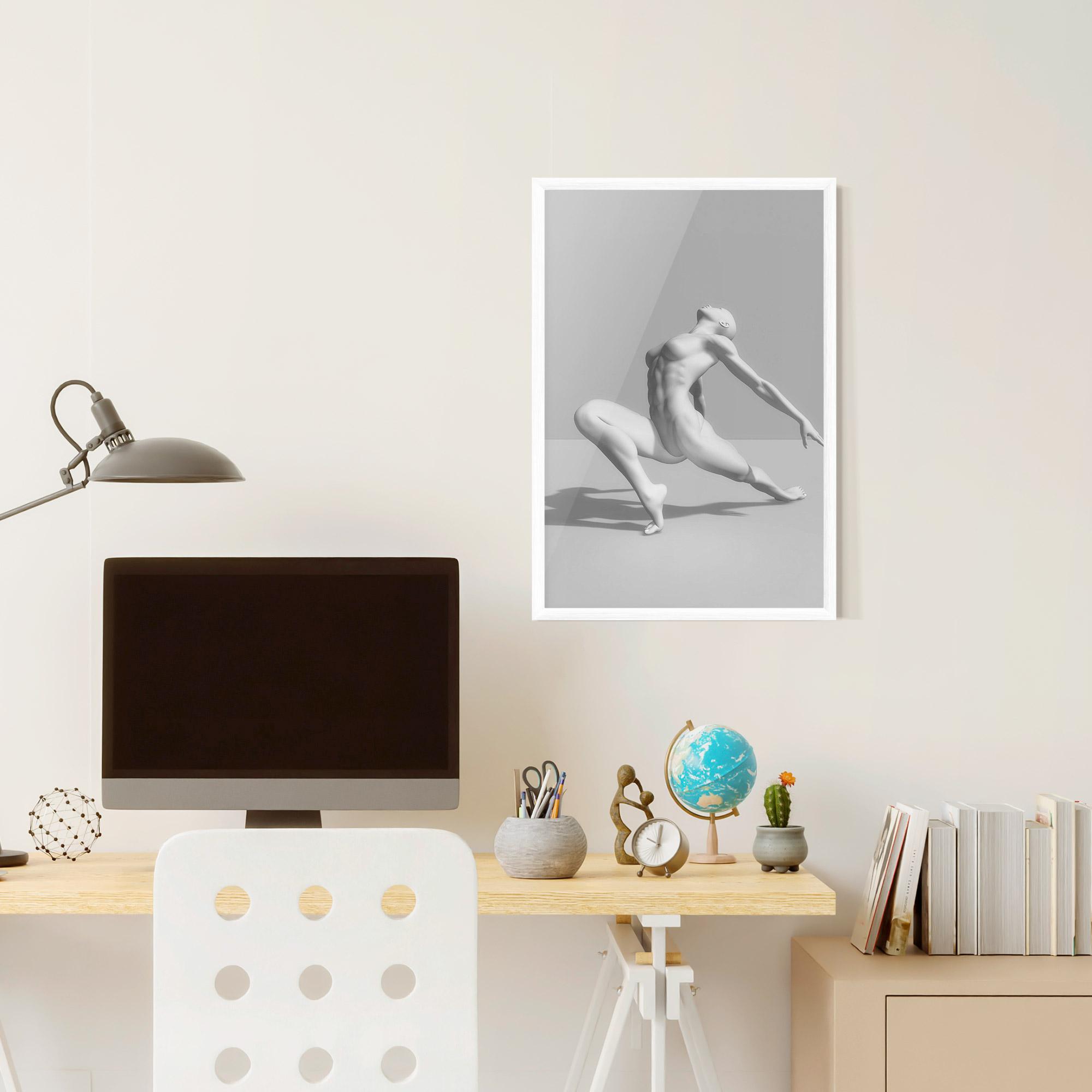 Gerahmte Poster 3d Ballet Pose mockup 6