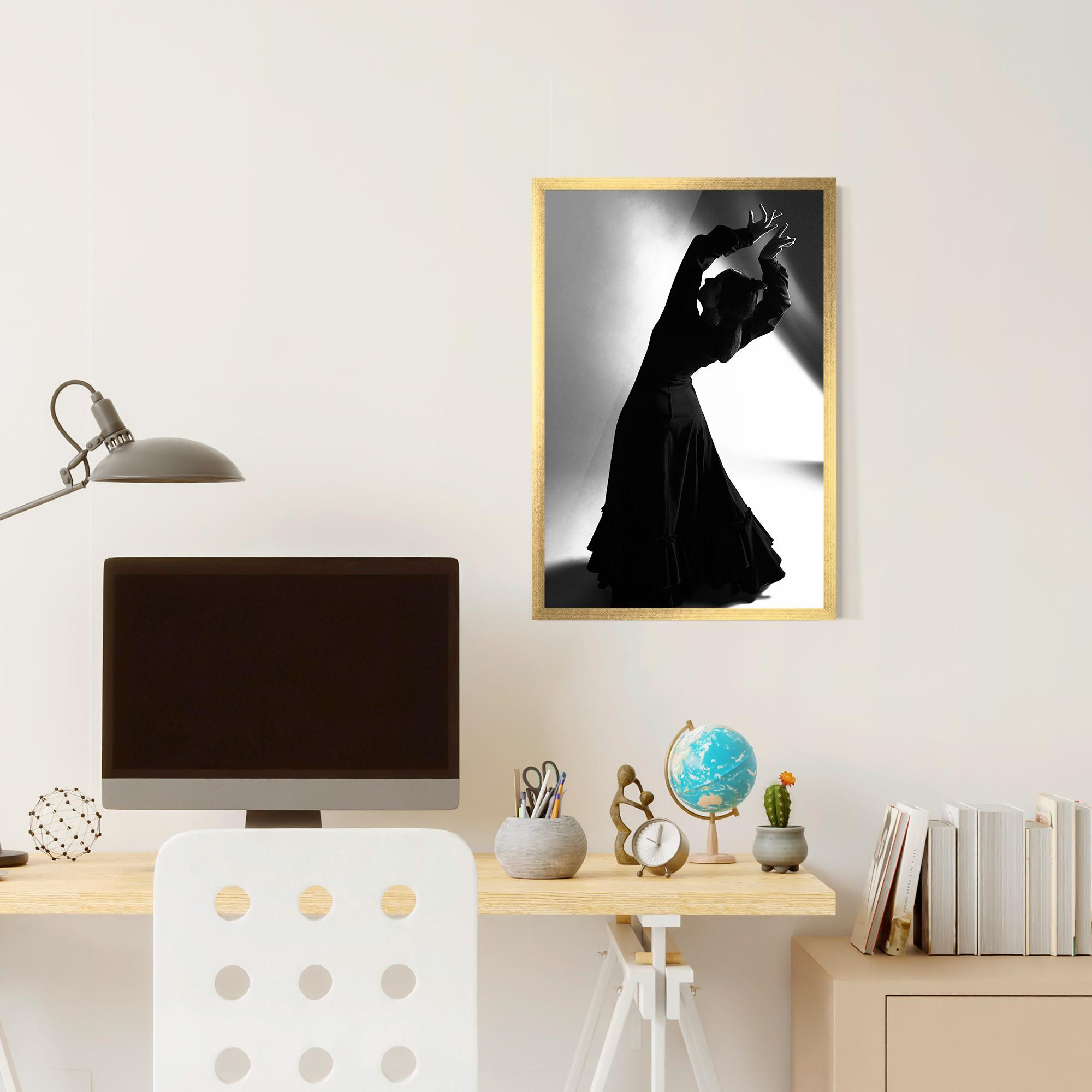 Gerahmte Poster Full Shot Dancer mockup 6