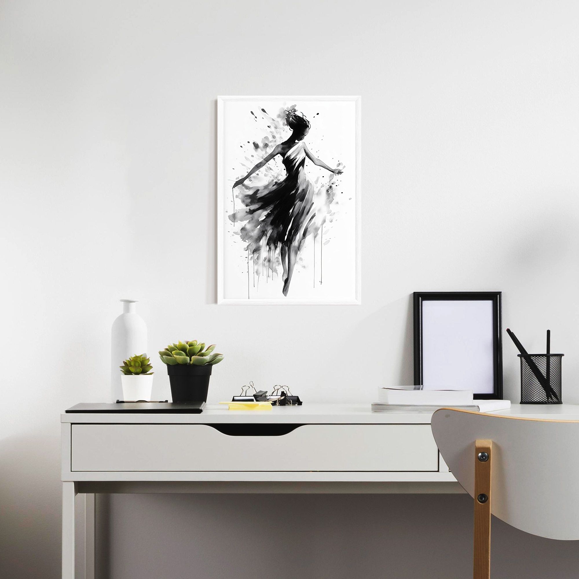 Beautiful Dancing Woman mockup 7