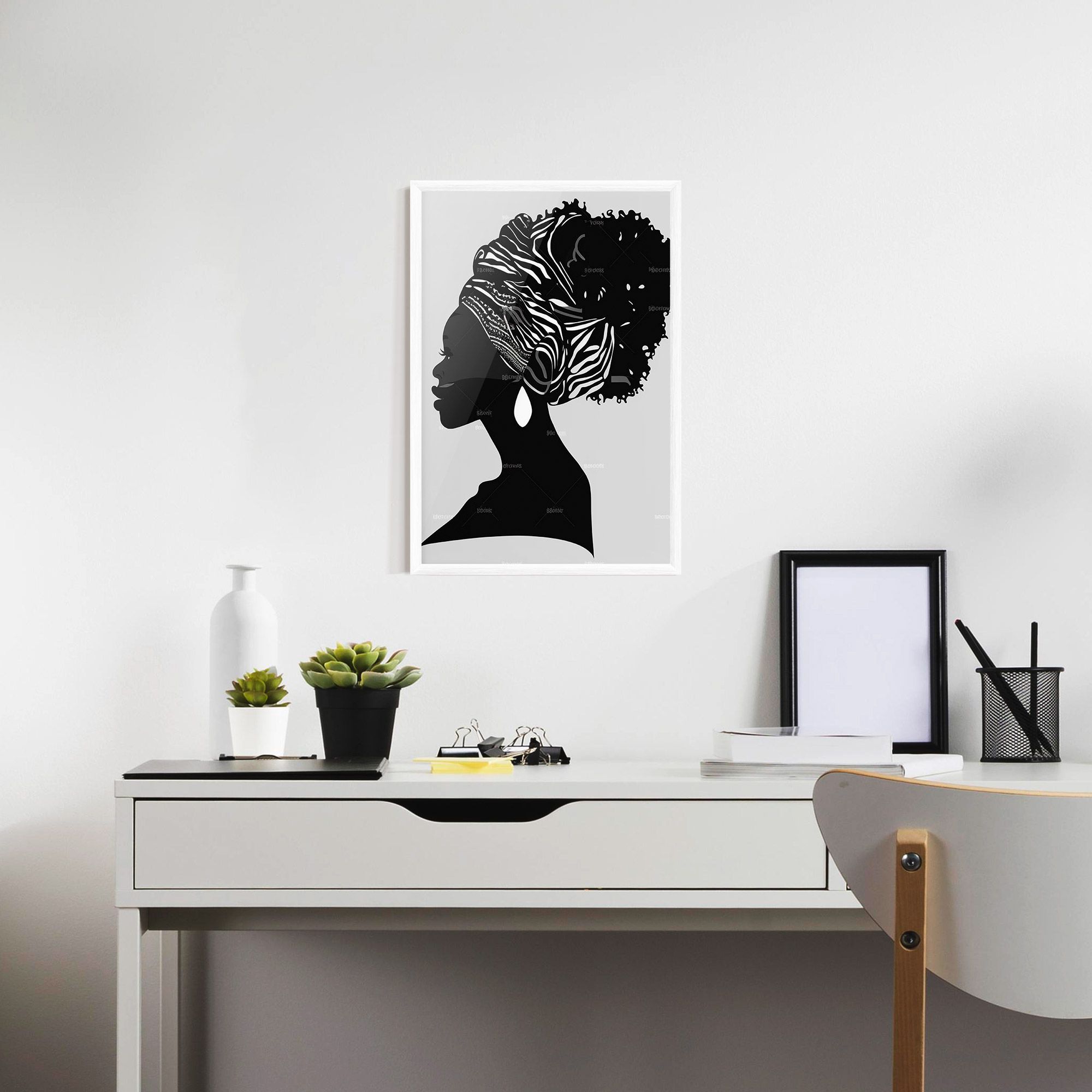 Black Woman Silhouette mockup 7