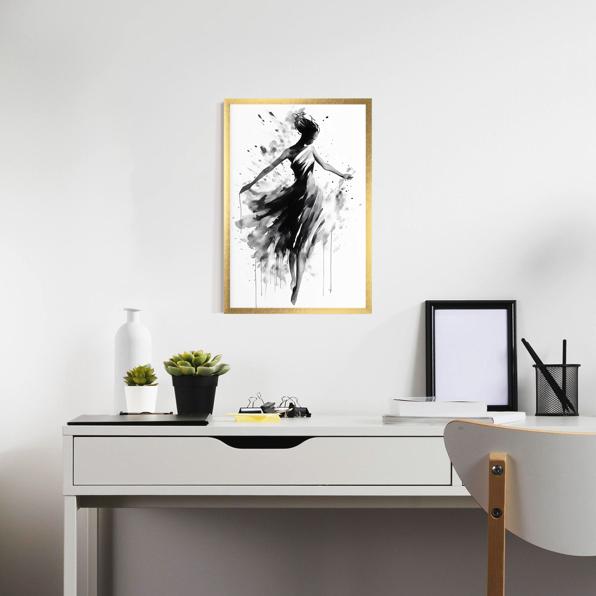 Beautiful Dancing Woman mockup 7