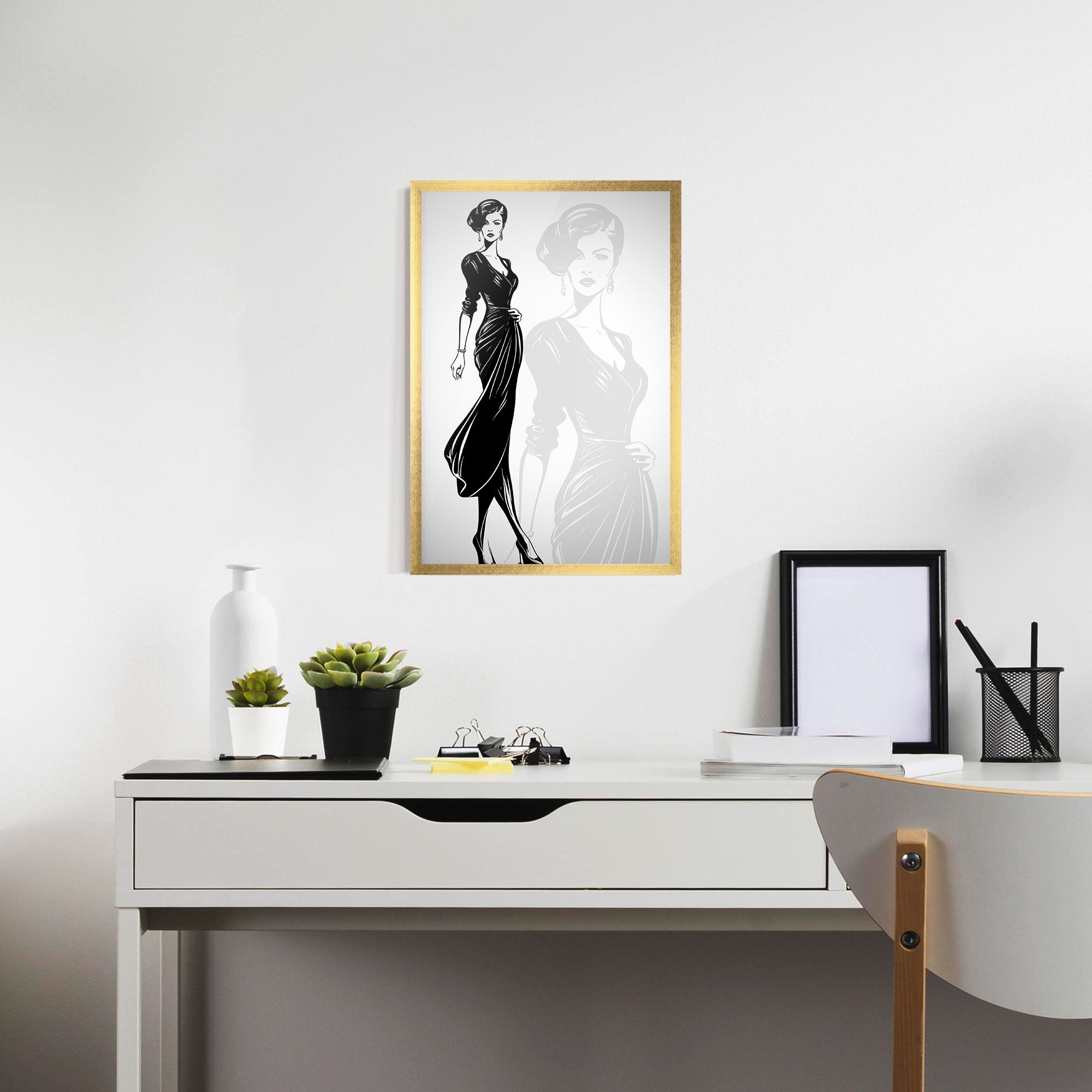 Lady Shilouette mockup 7