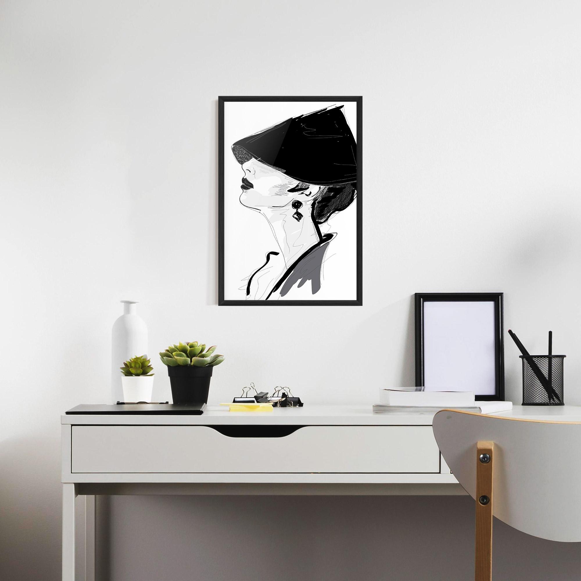 Gerahmte Poster Asian Shilouette mockup 7