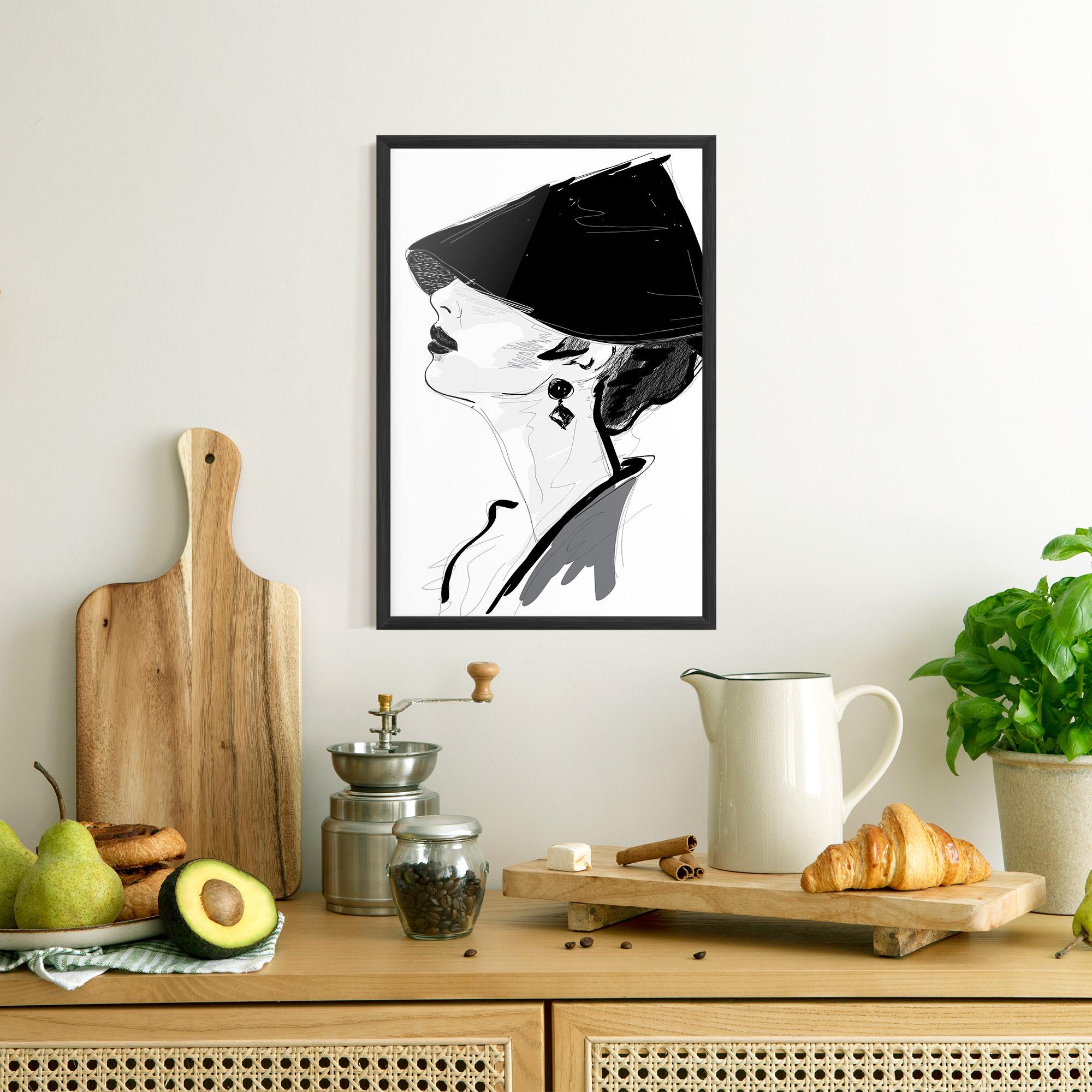 Gerahmte Poster Asian Shilouette mockup 8