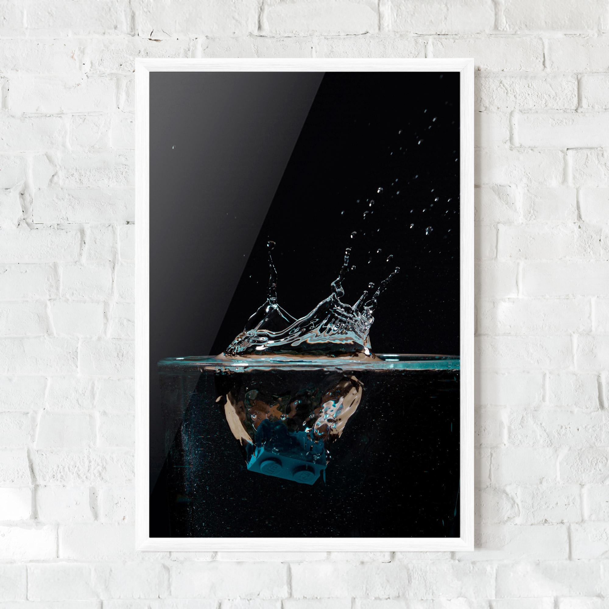 Gerahmte Poster Close Up Splash mockup 0