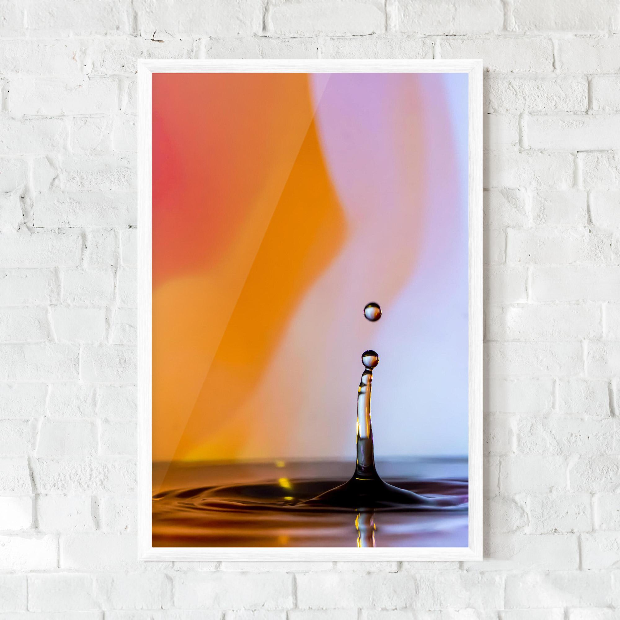 Gerahmte Poster Orange Light Drop mockup 0