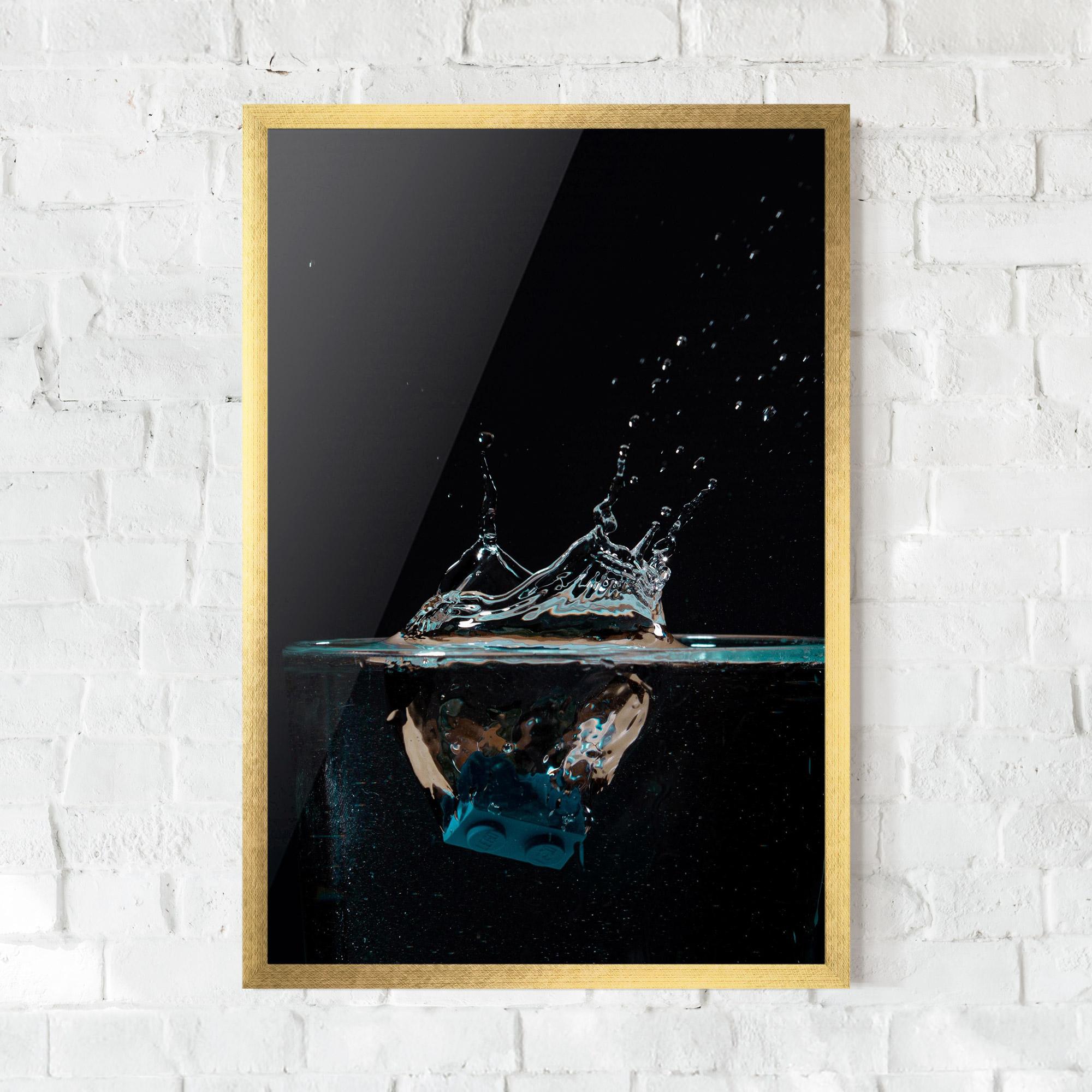 Gerahmte Poster Close Up Splash mockup 0