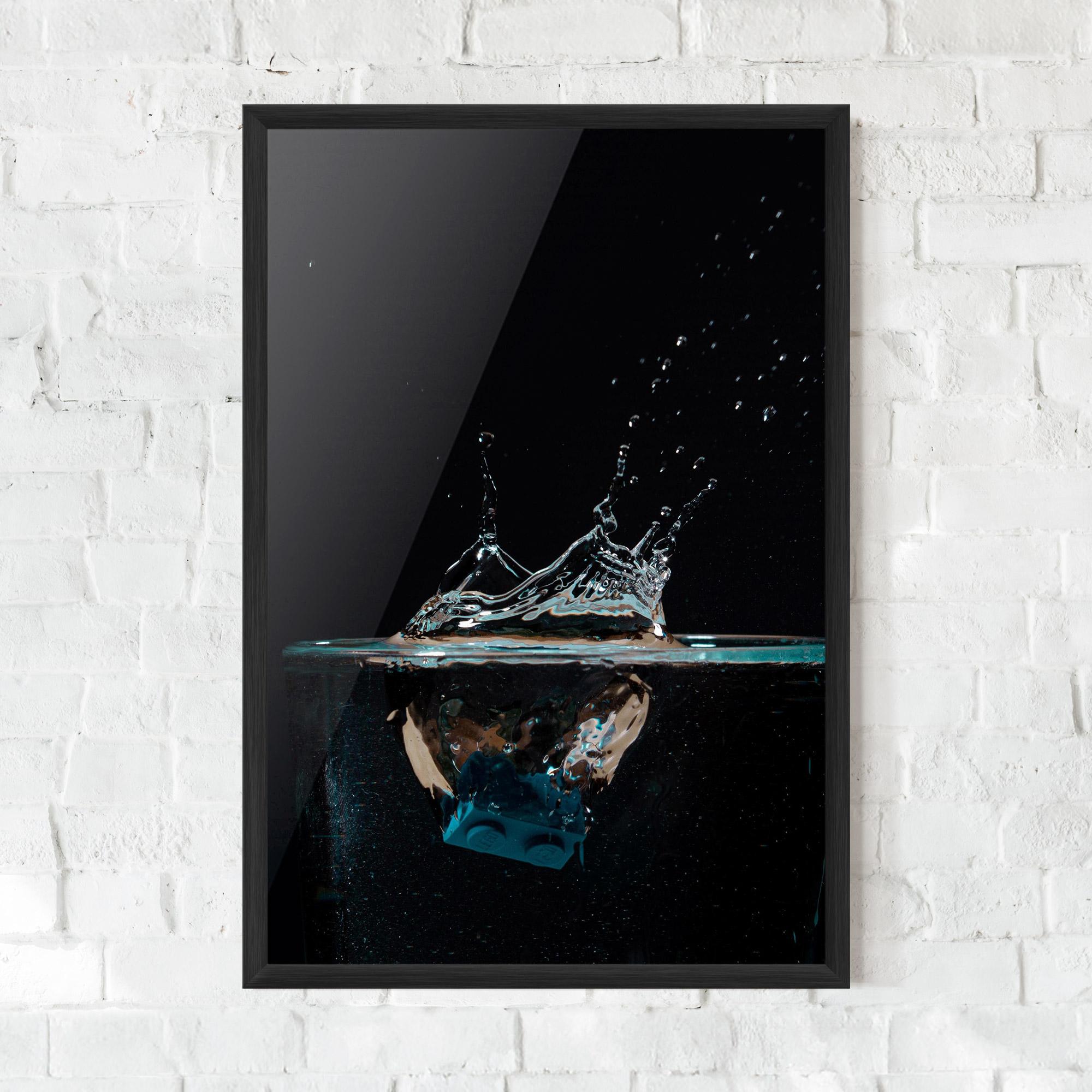 Gerahmte Poster Close Up Splash mockup 0