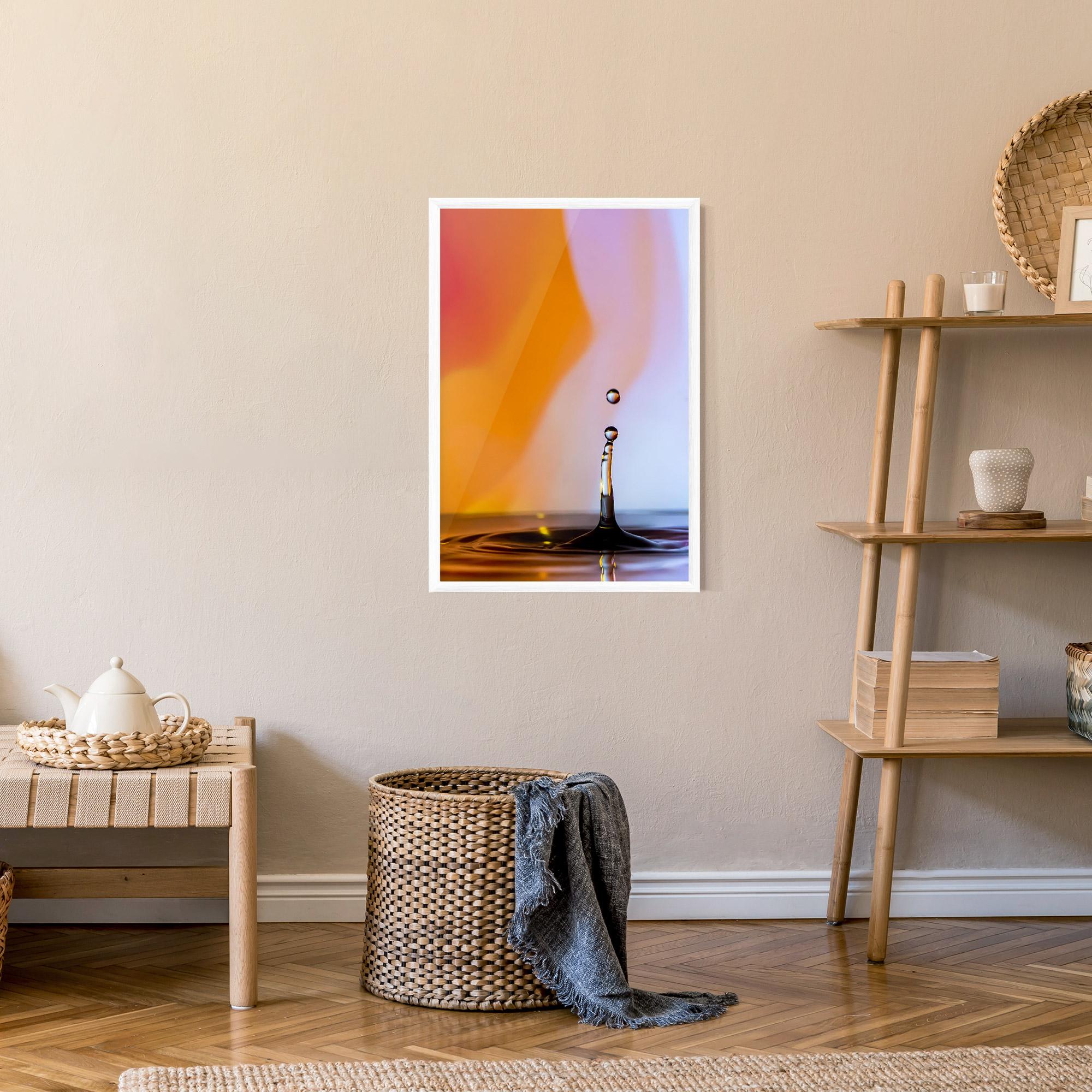 Gerahmte Poster Orange Light Drop mockup 9