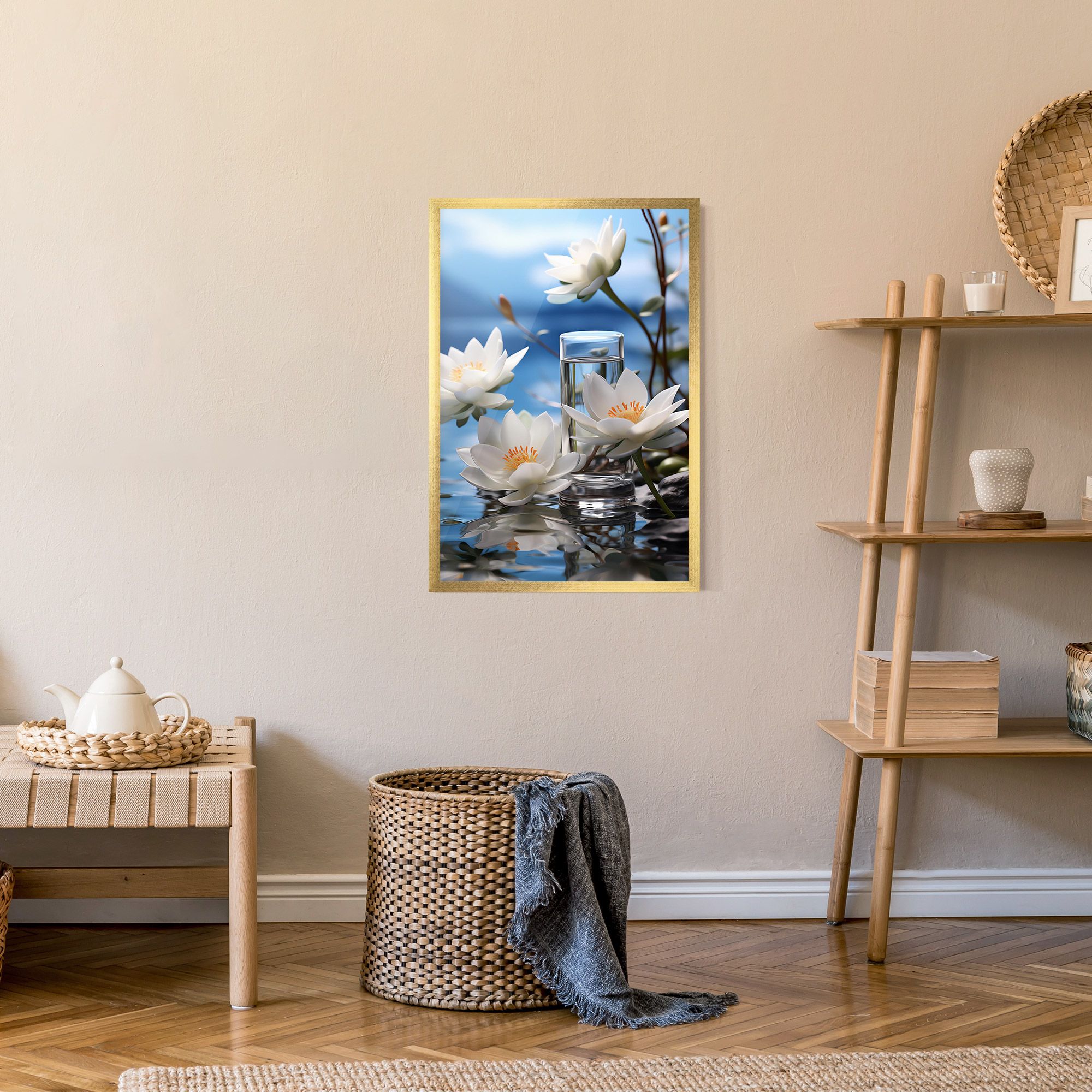 Flower Water Glass mockup 9