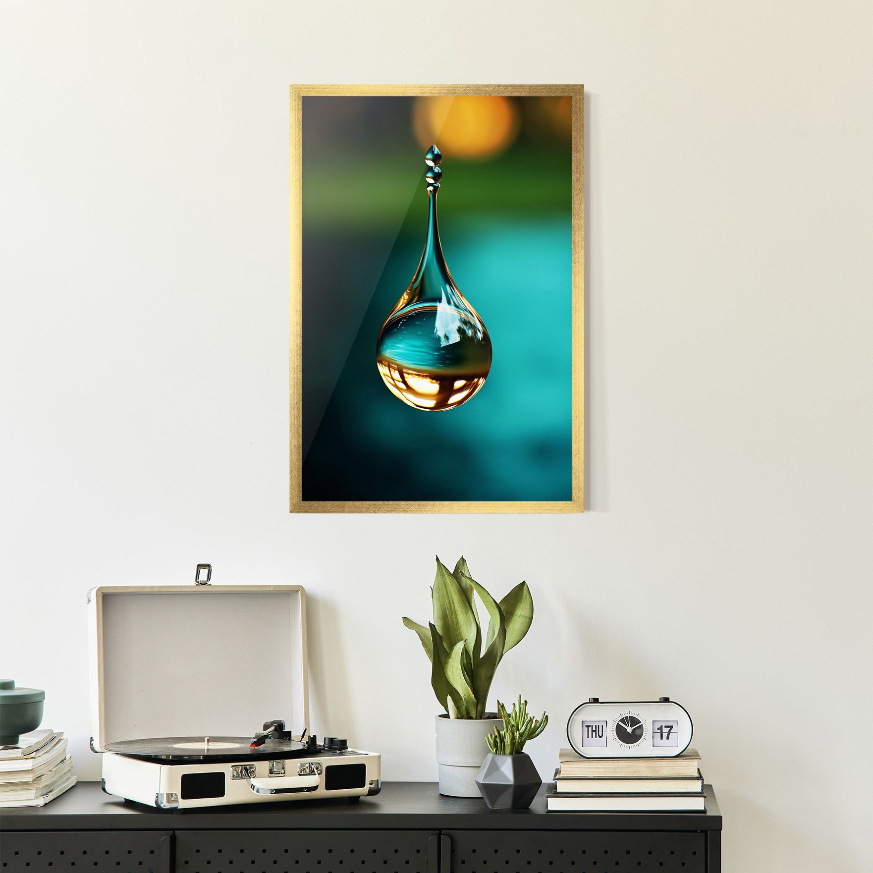 Big Green Drop mockup 2