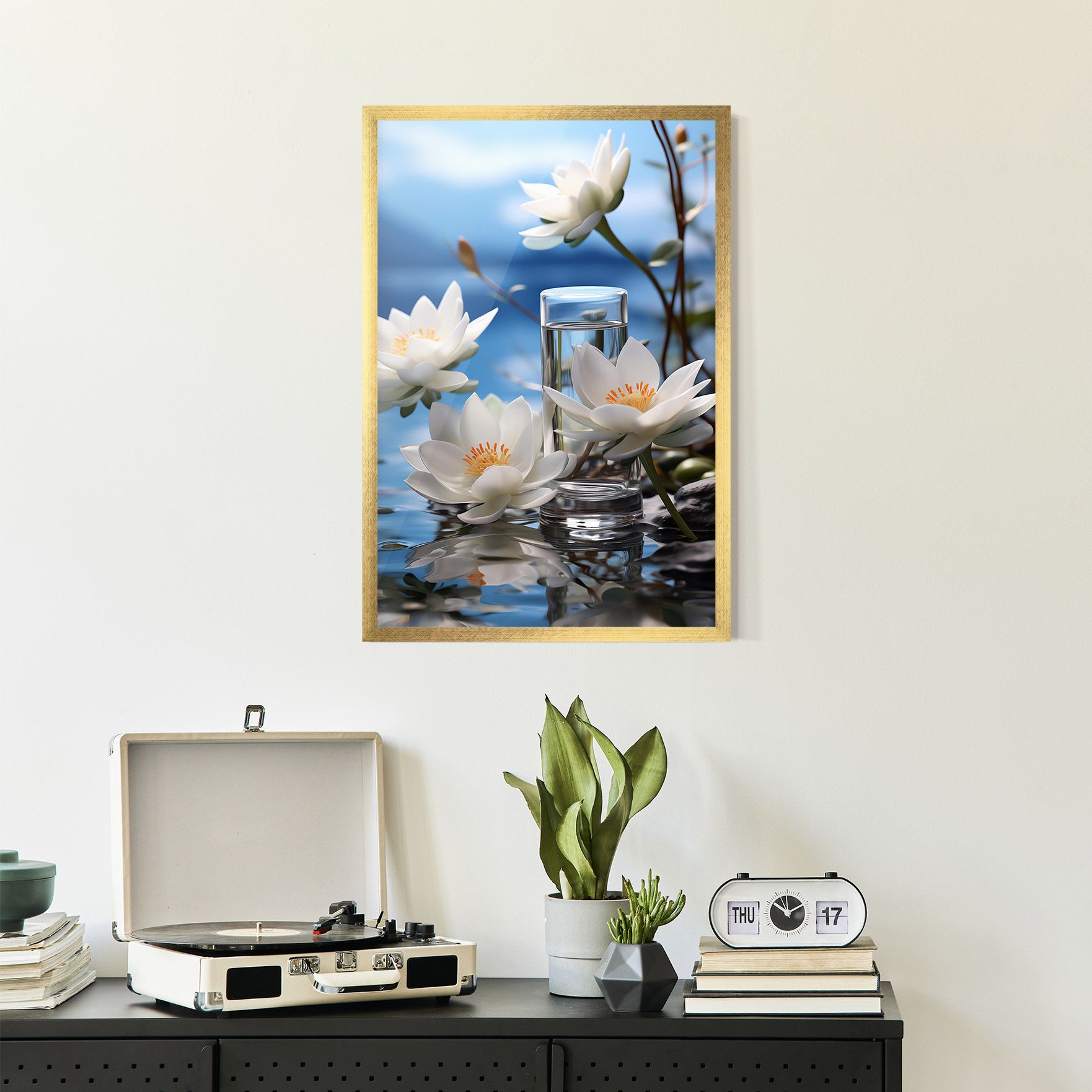 Flower Water Glass mockup 2